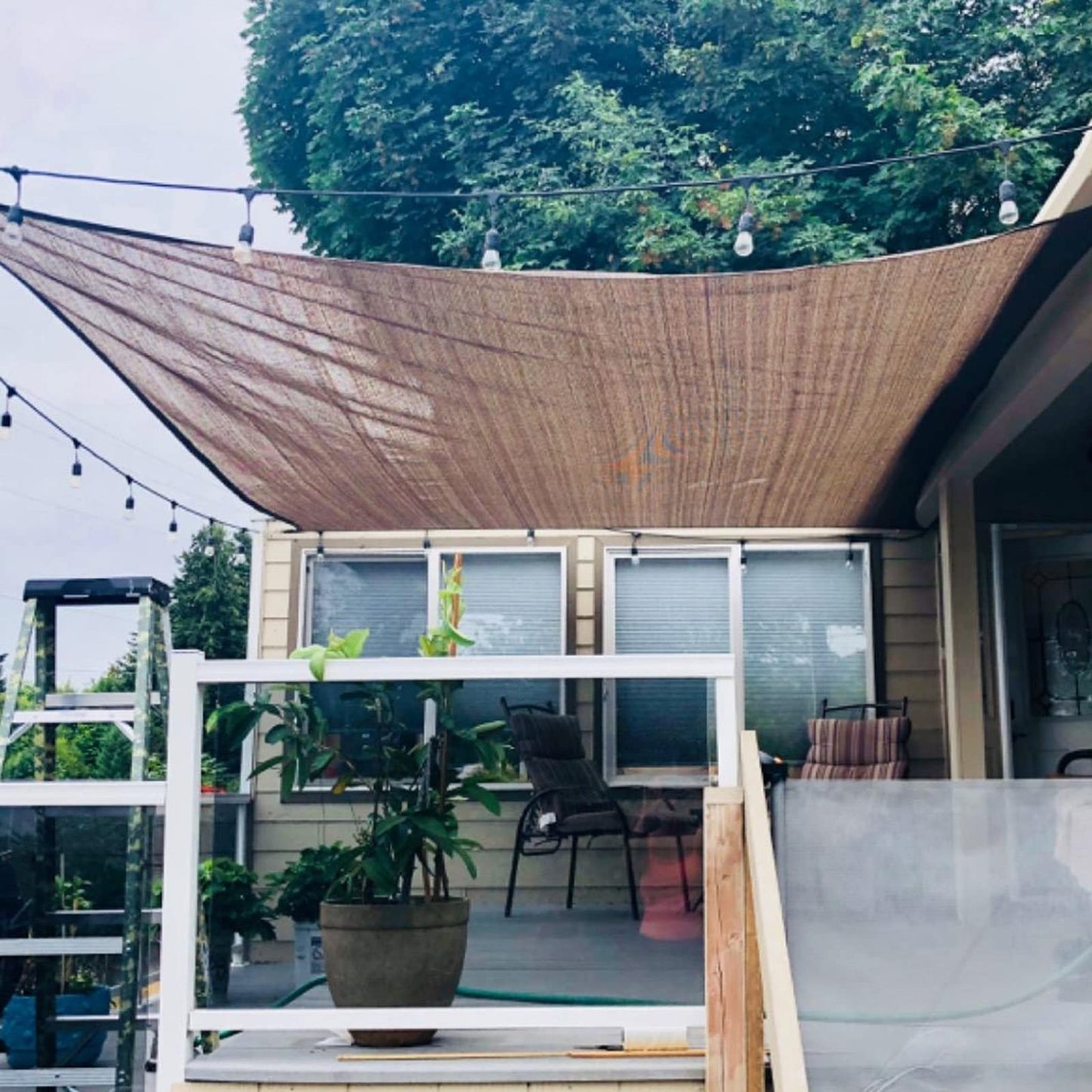 Abrotain Shade Sail Sun Shade Cloth 6'6"x9'9" Rectangle Outdoor Canopy Outside Sunshade Awning Cover Privacy Screen Net UV Block for Patio Pergola Gazebo Porch Backyard Lawn Garden Outdoor Activities