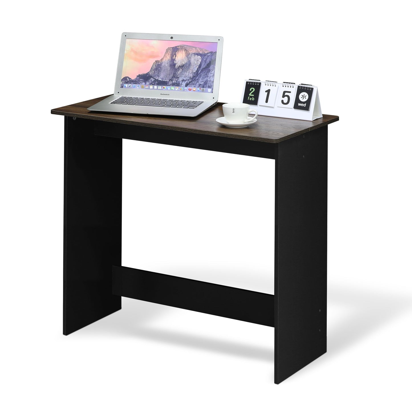Furinno Simplistic Desk, Gaming Desk, Study Table, Office Desk for Home Office, Bedroom, Columbia Walnut