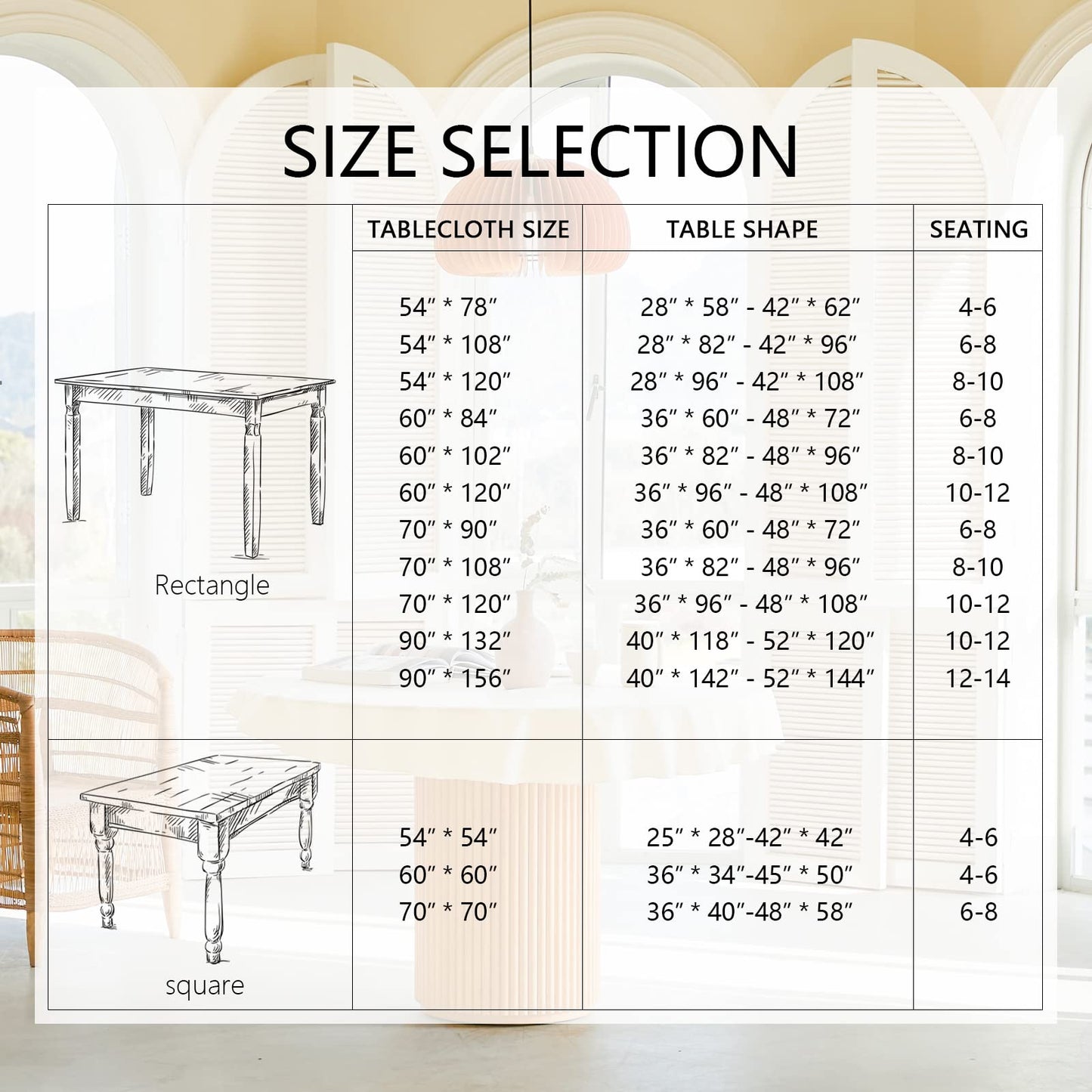 MYSKY HOME 2 Pack White Table Cloths Rectangular 60x120 Inch Nappe de Table Rectangulaire Table Cloth Machine Washable Polyester Table Cover for Dining Buffet Parties Picnic Weddings