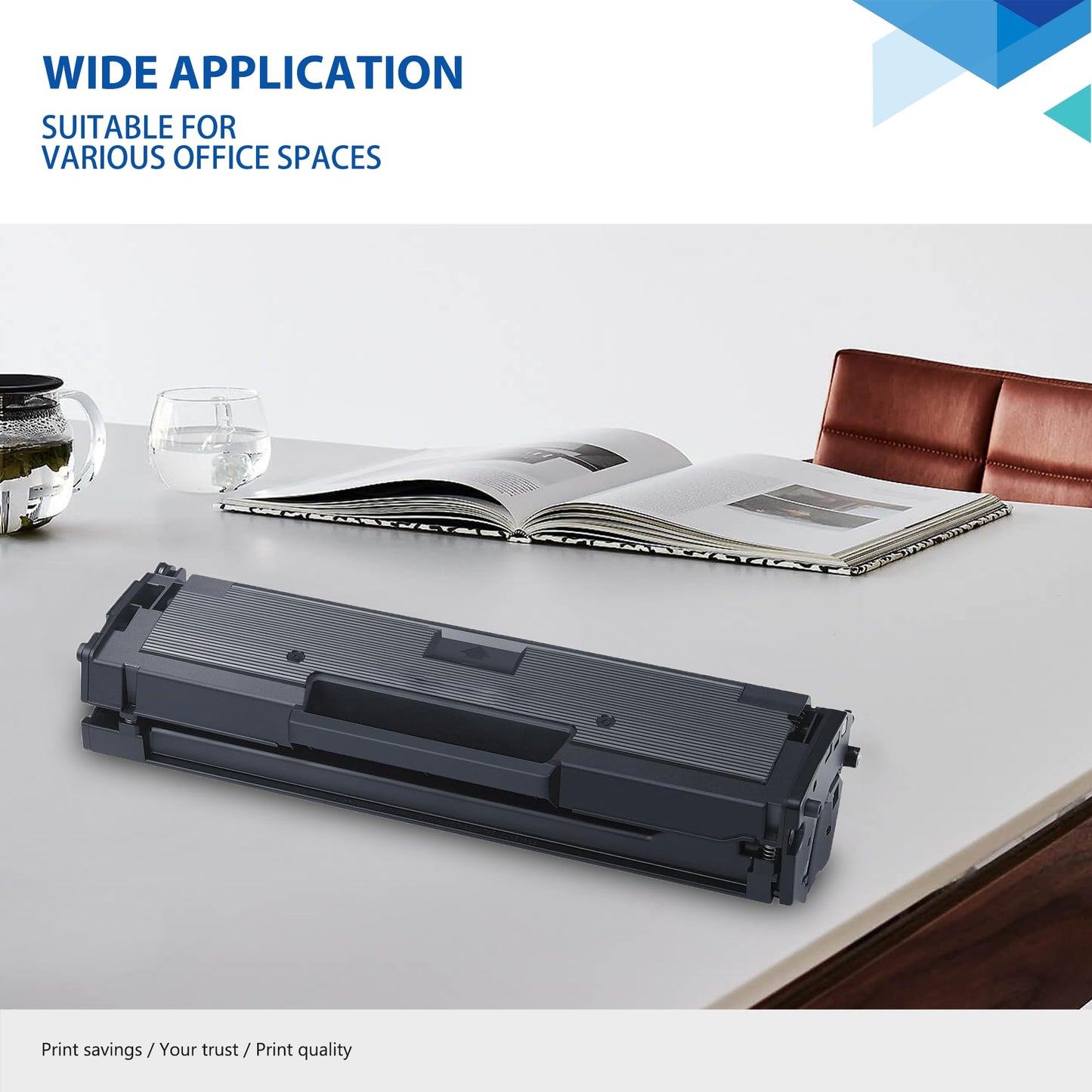 D104S MLT-D104S Toner Cartridge 2-Pack Replacement for Samsung D104S 104S Toner ML-1660/N ML-1675 ML-1860 ML-1861 ML-1864 SCX-3200 SCX-3201 Printer Ink Black