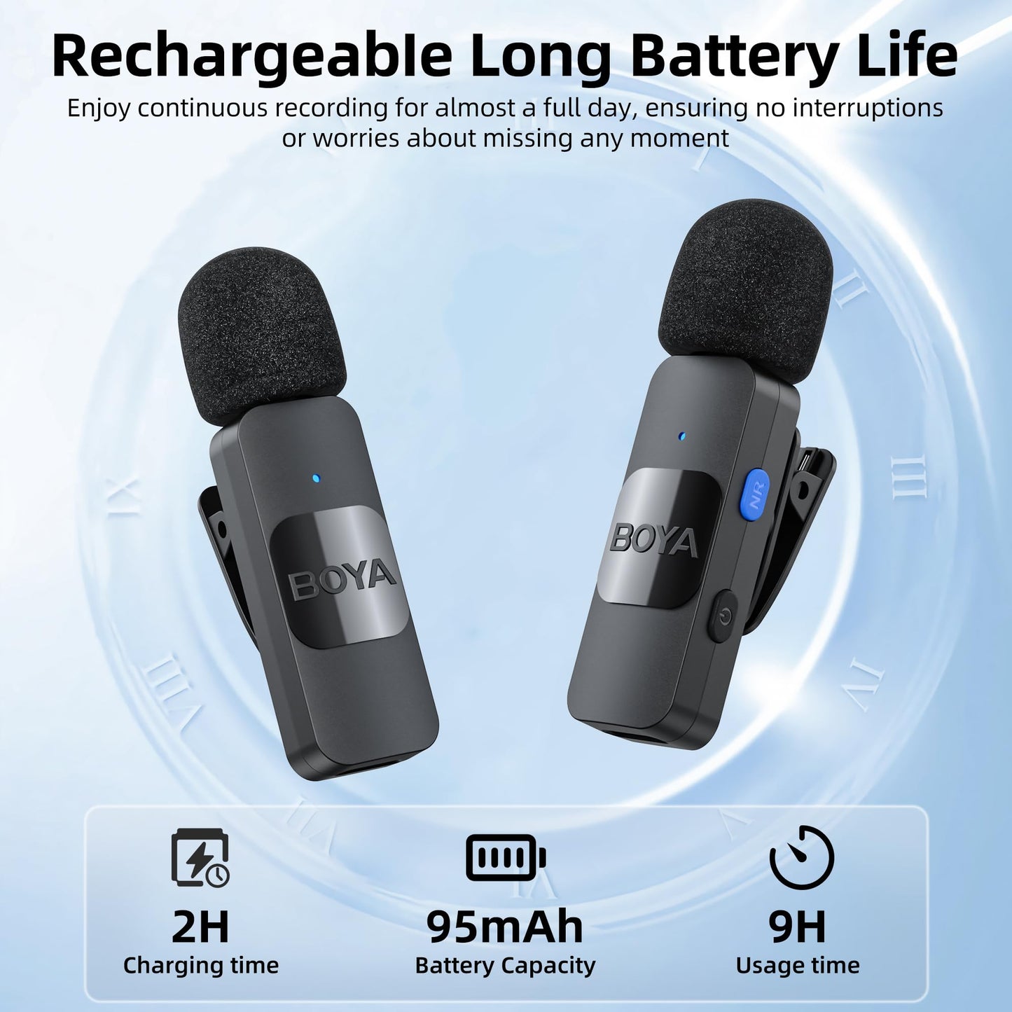 BOYA Wireless Lavalier Microphone for iPhone iPad Phone Omnidirectional External Mini Lapel Lightning Microphone for iPhone Clip-On Mic for Video Recording Podcast YouTube Live Streaming