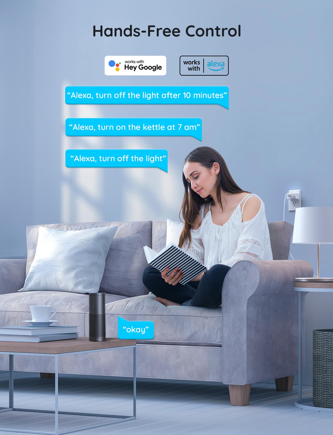 Govee Smart Plug, Bluetooth & WiFi Outlet Works with Alexa Google Assistant, 15A 1800W with 24 Timer Schedule & Group Remote Controller, No Hub Required, ETL & FCC Certified, 2.4G WiFi Only (4 Pack)