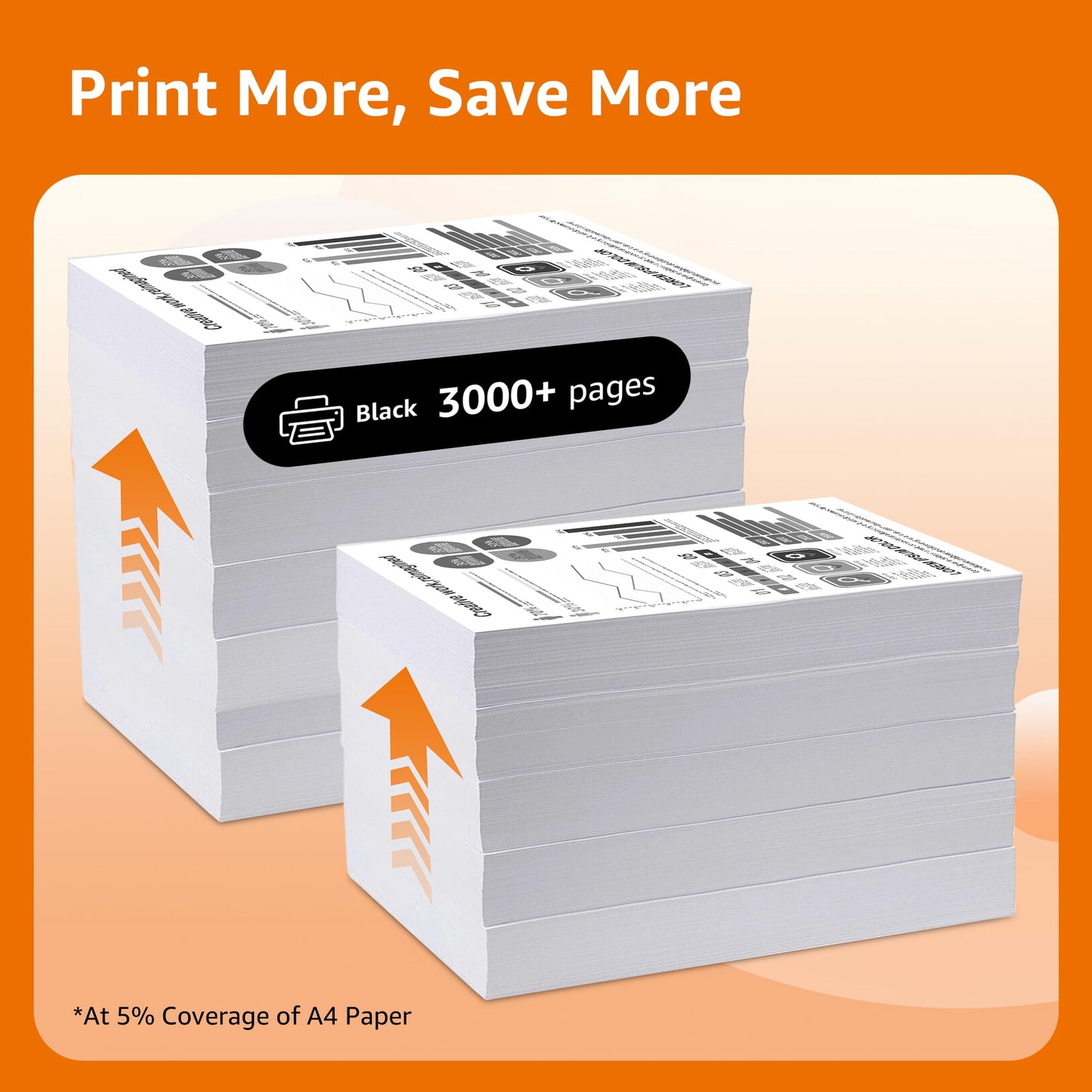 Compatible Toner Cartridge Replacement for Brother TN760 TN-760 TN730 with HL-L2350DW HL-L2370DW MFC-L2750DW DCP-L2550DW Printer (Black 5 Pack)