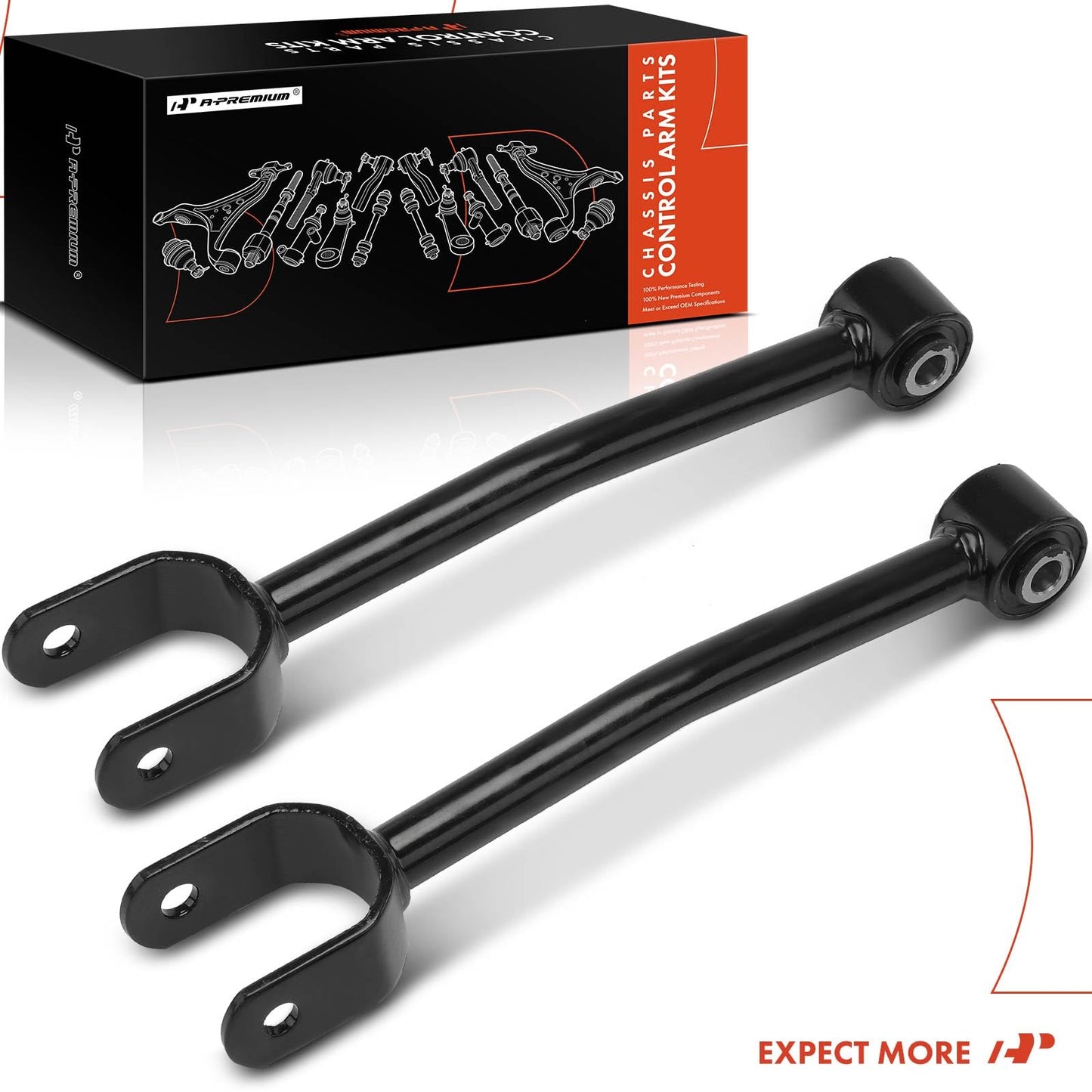 A-Premium 2 x Rear Upper Suspension Control Arm/Lateral Arm, with Bushing, Compatible with Dodge Journey 2011-2019, Avenger 2011-2014 & Chrysler 200 2011-2014