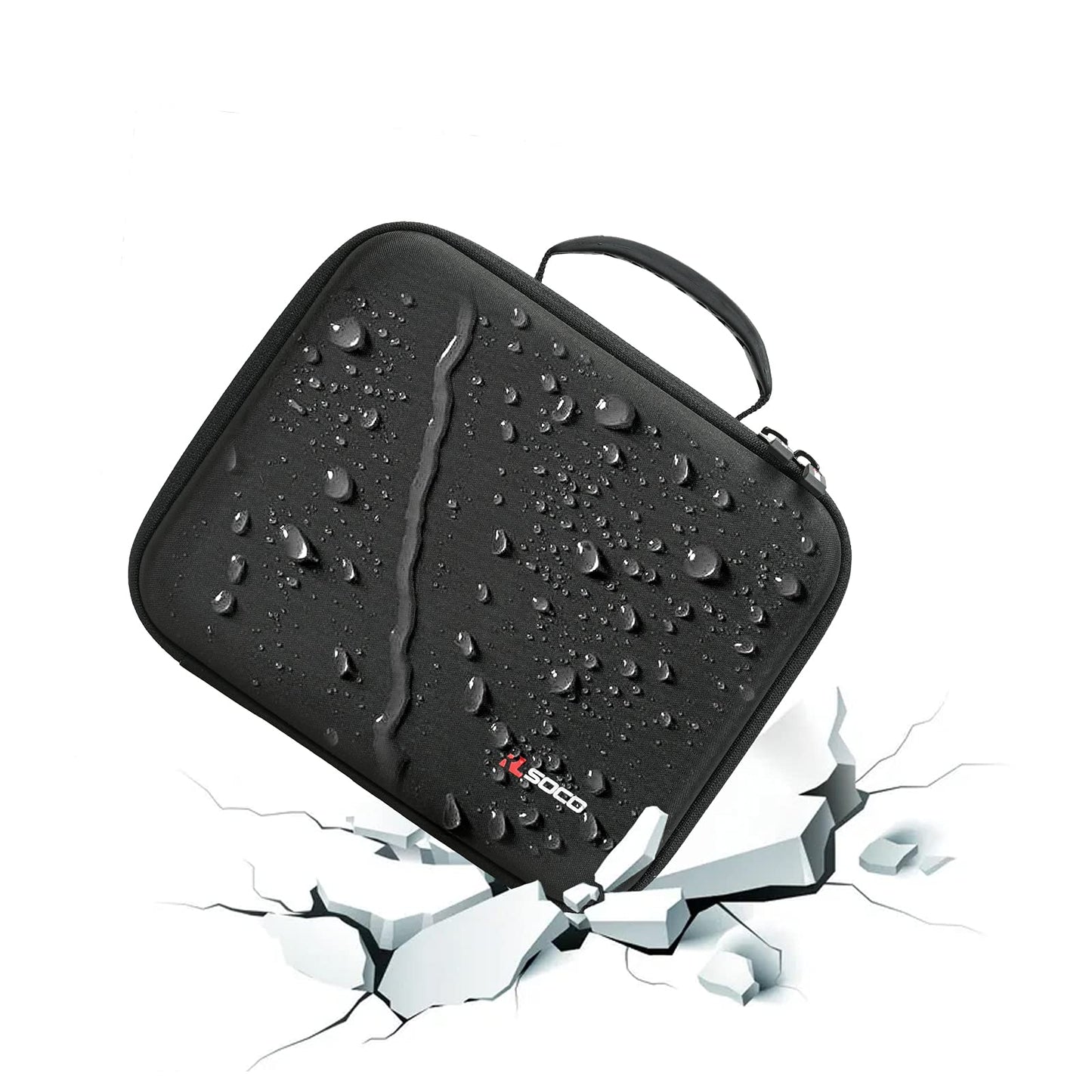 RLSOCO Case Compatible with Shure MV7+/MV7X/MV7i/MV7/MV6/SM7B/SM7dB Podcast Microphone, Hard Carrying Case, Dust & Water-Resistant - Black (Case Only)
