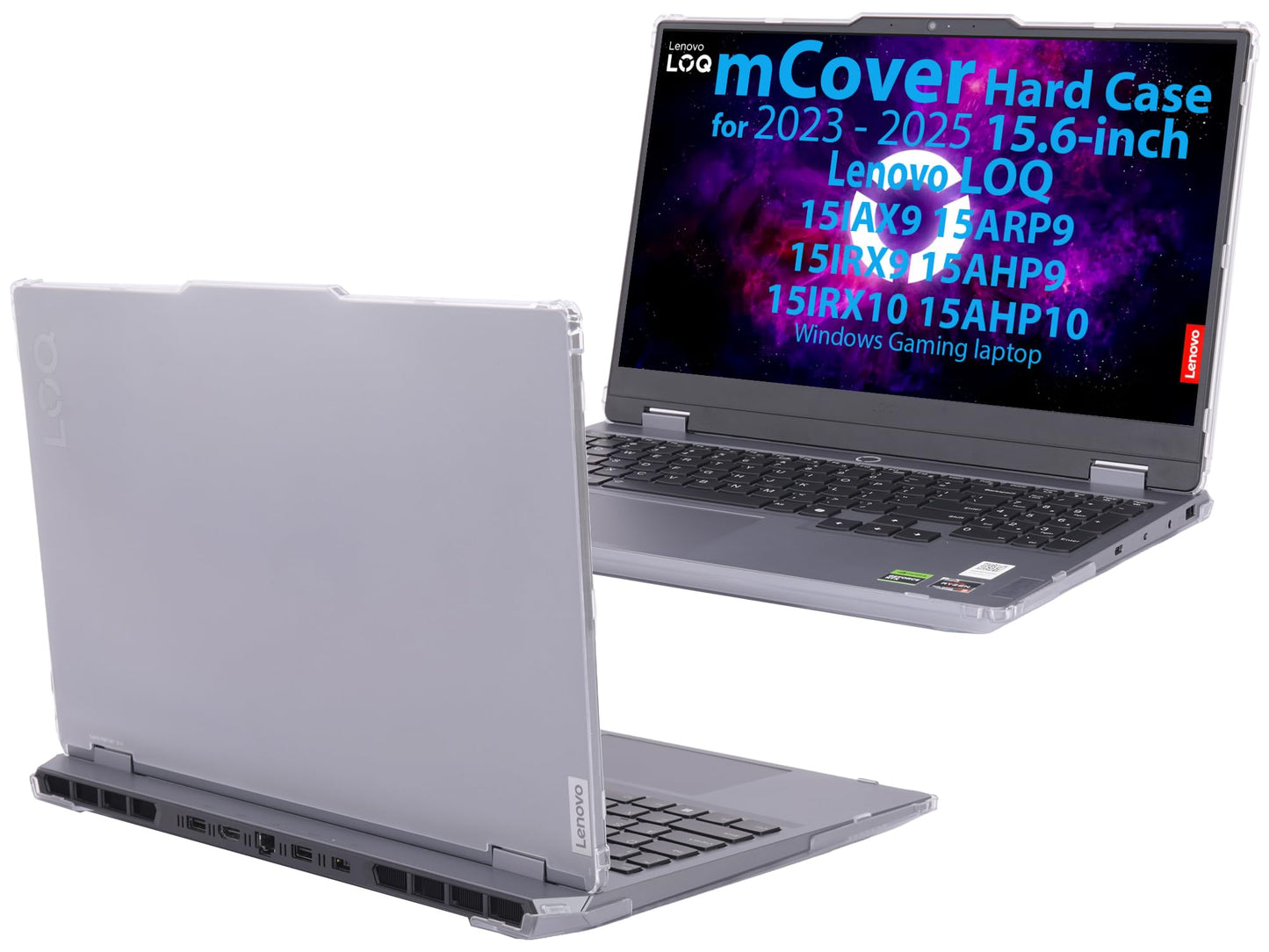 mCover Case ONLY Compatible for 2023-2025 15.6" Lenovo LOQ 15IAX9 15ARP9 15IRX9 15AHP9 15IRX10 15AHP10 Series Windows Computers (NOT for Other Lenovo Models)- Clear