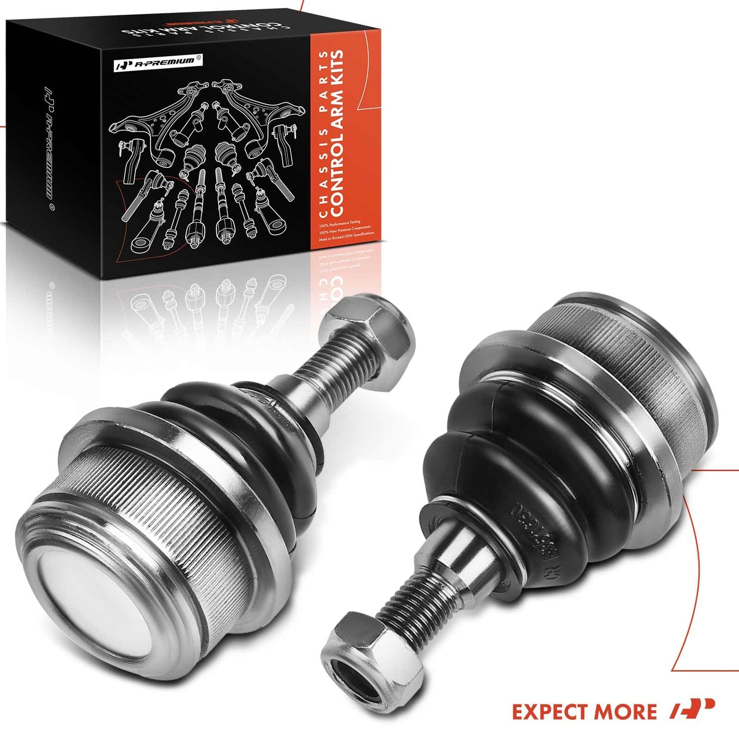 A-Premium 2 x Front Lower Ball Joint Compatible with Dodge Journey 2009-2020, Avenger 2008-2014, Chrysler 200 2011-2014, Sebring 2007-2010