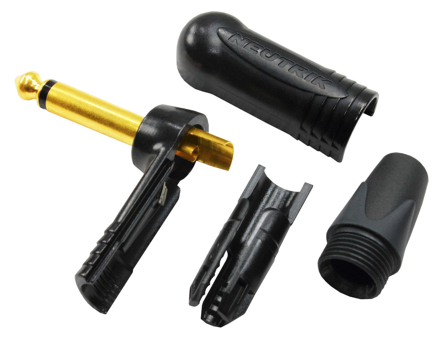 WORLDS BEST CABLES 30 Foot - Gotham GAC-1 Ultra Pro - Premium Low-Cap (21 pf/F) Guitar Bass Instrument Cable – w/Neutrik Gold Straight to Angled ¼ inch (6.35mm) TS Connectors - Custom Made