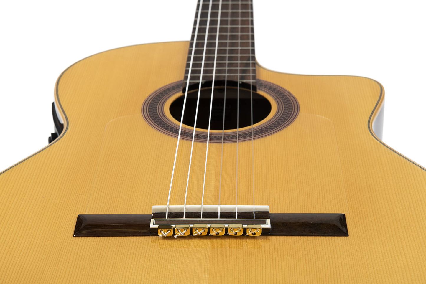 Alba Guitar Beads Acoustic Classical Guitar Beads in Golden Metal for Nylon Strings Flamenco Guitar