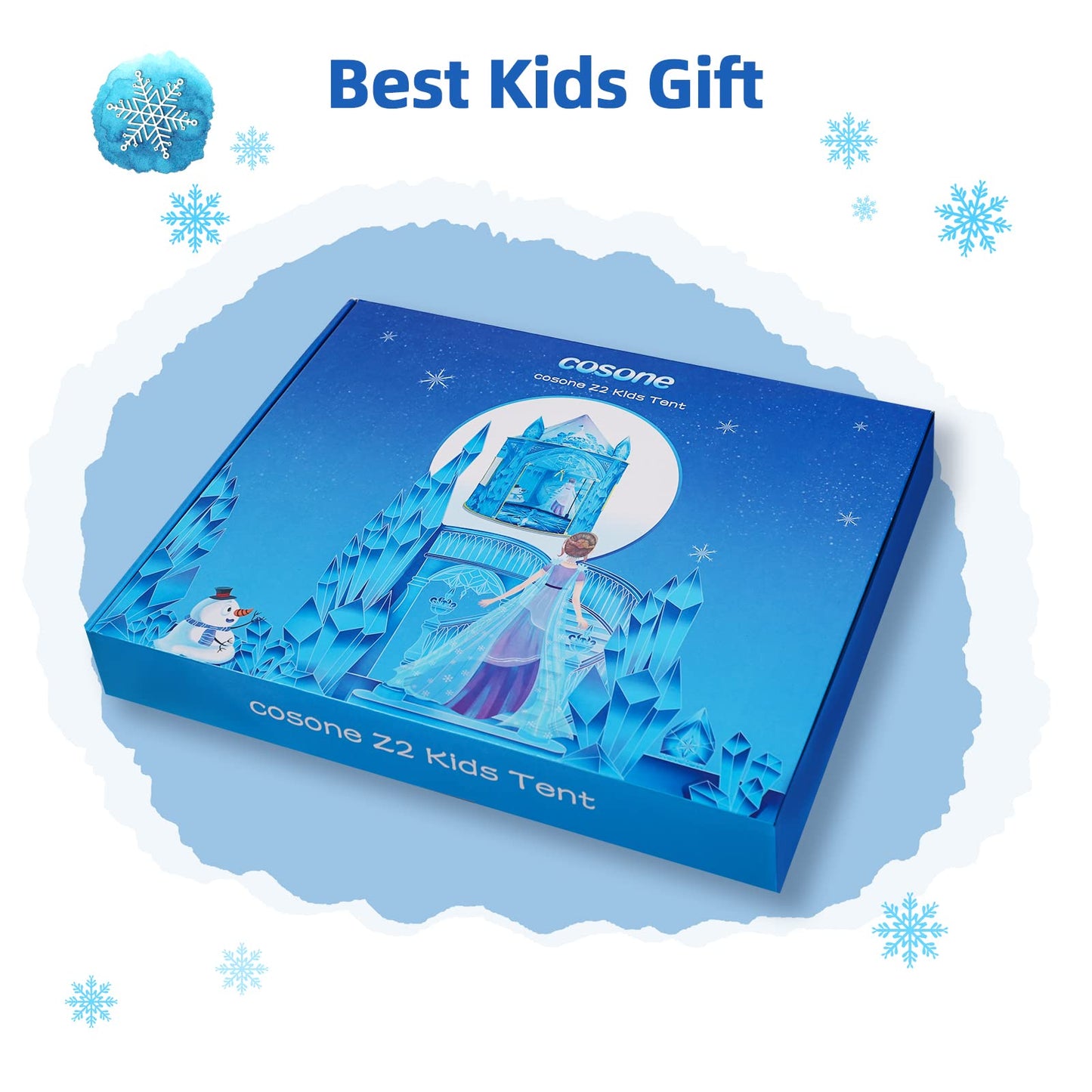 Cosone Kids Play Tent, Frozen Toy for Girls, Princess Castle Playhouses Indoor, Outdoor Princess Toys, Toddler Tent Birthday Gift for Girls Age 3 4 5 6 7 8