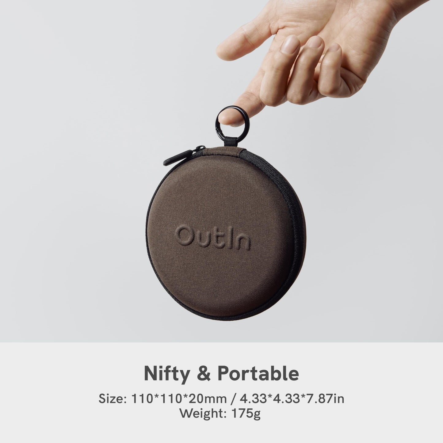 OutIn Claro Portable Coffee Scale,Espresso Scale 2kg/0.1g Accurate Measurement,Pour Over Coffee Scale Multiple Modes,Timer Function,Rechargeable, with Protective Bag