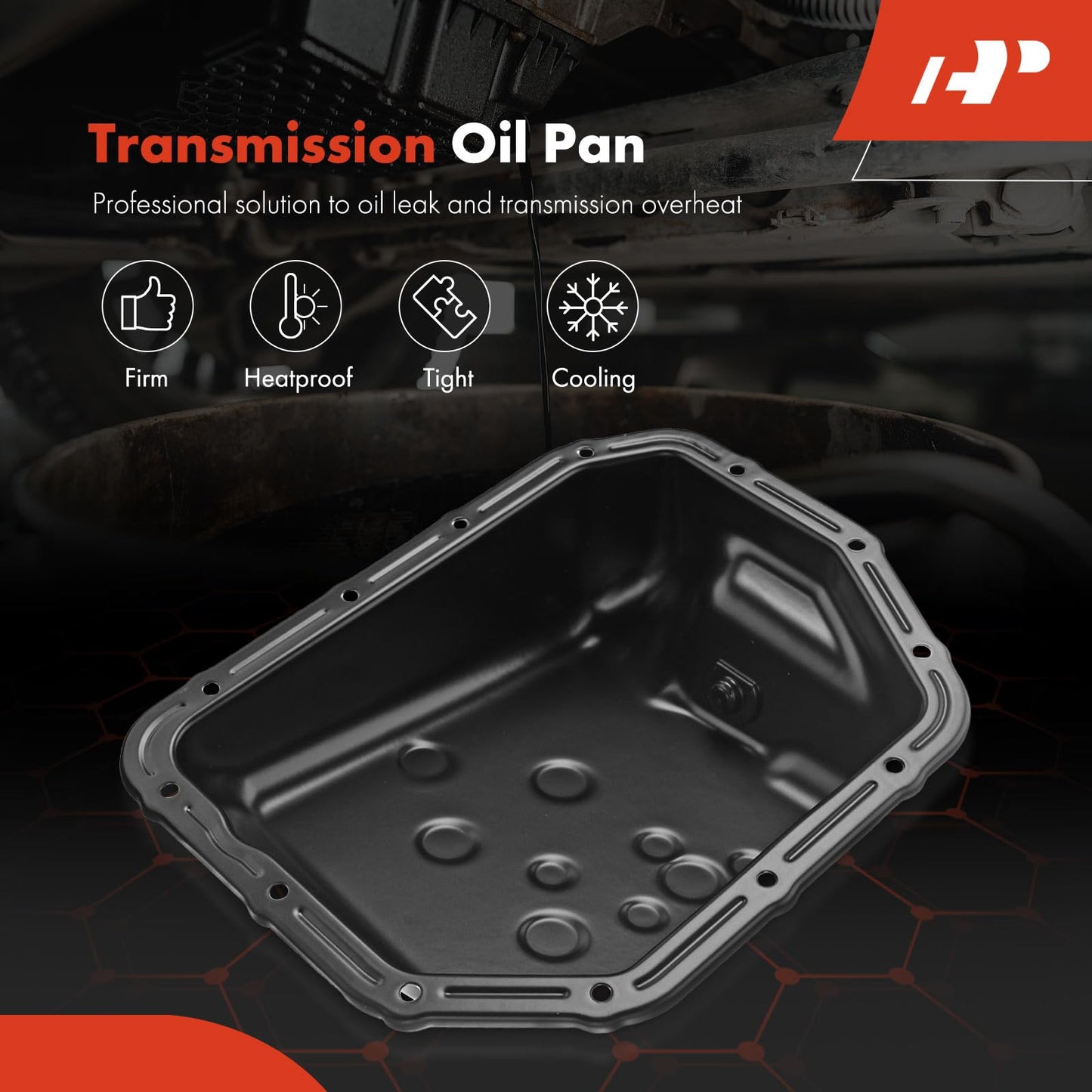 A-Premium Transmission Oil Pan with Drain Plug Compatible with Hyundai Accent 2000-2010, Dodge Attitude 2006-2008, Verna 2004-2005, Kia Rio 2006-2011, Rio5 2006-2011, 1.4L 1.6L