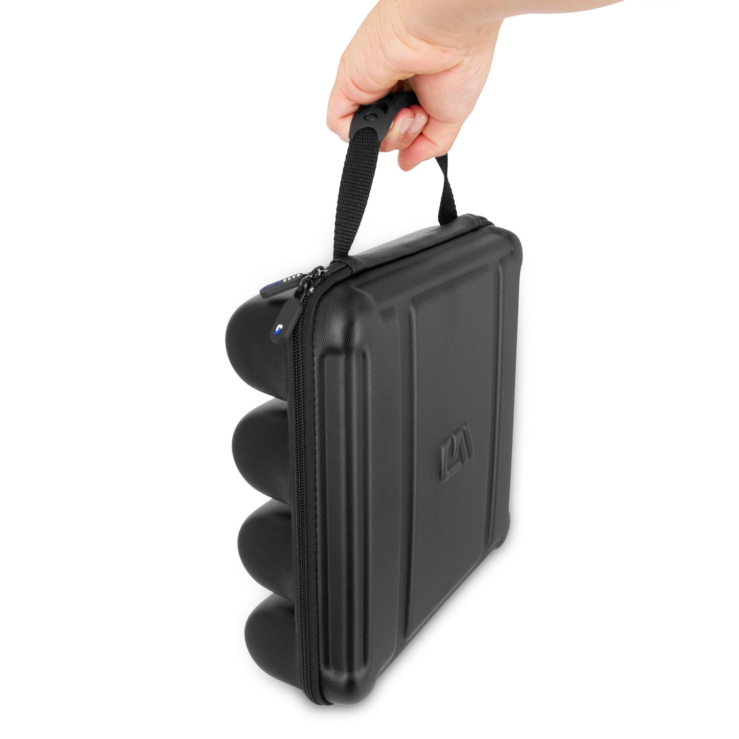 CASEMATIX Wireless Microphone Case Compatible with Four Wireless Microphone System Microphones up to 10.8" by Sennheiser, Shure and More, Stylish Microphone Case for