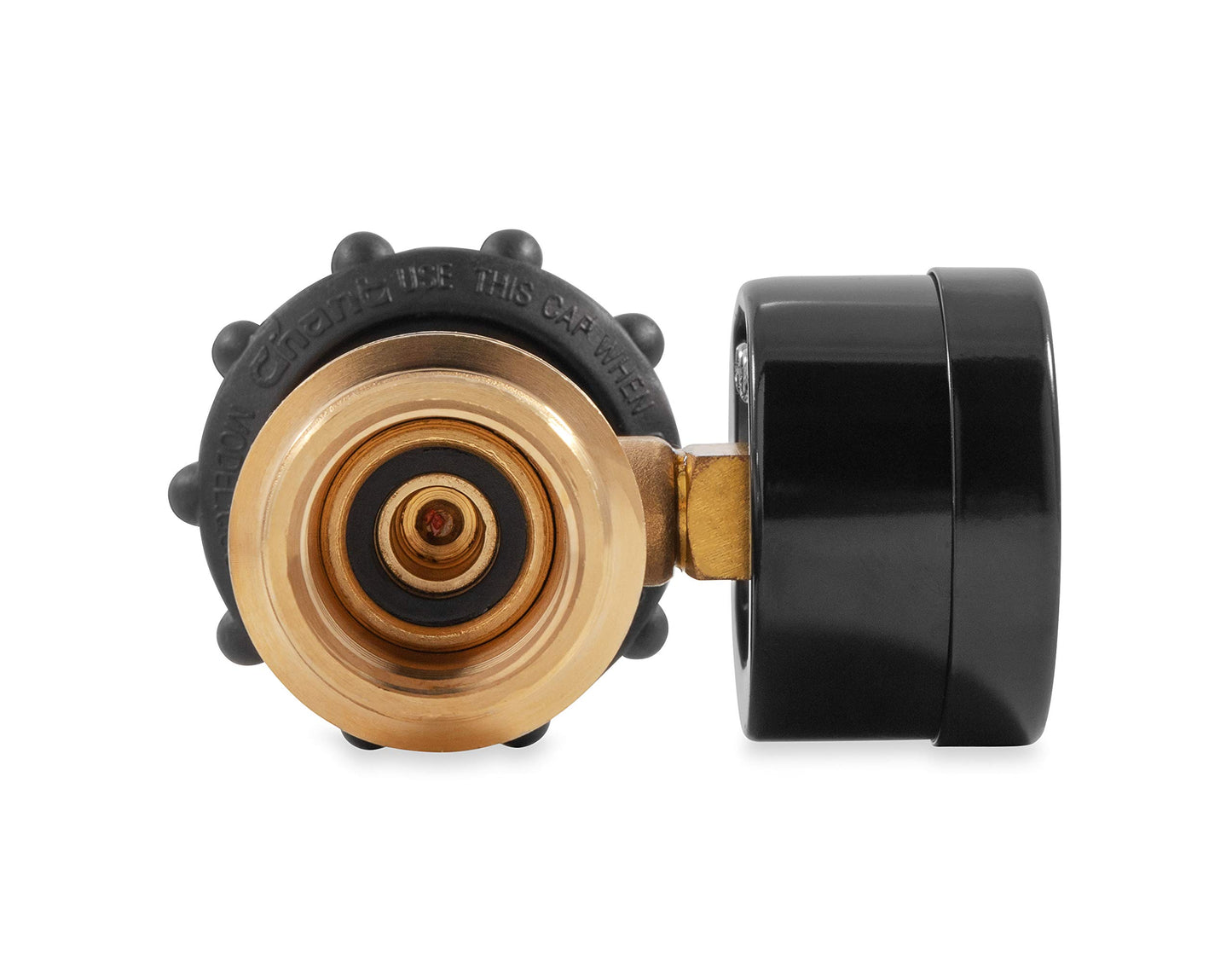 Camco Propane Gauge/Leak Detector, Type 1 Connection for Gas Grills, RVs and Boats - 59023, Black