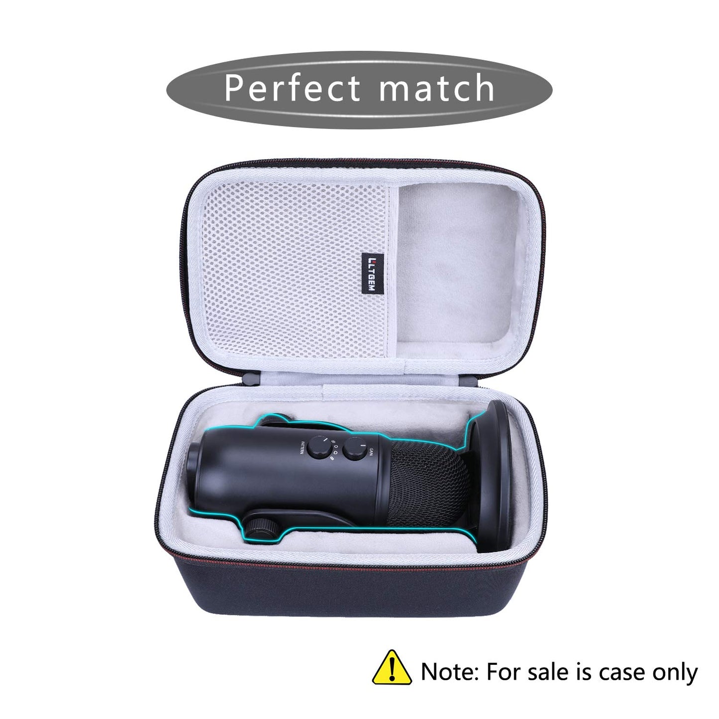 LTGEM Case Compatible with Logitech Blue Yeti USB Microphone(Case Only)