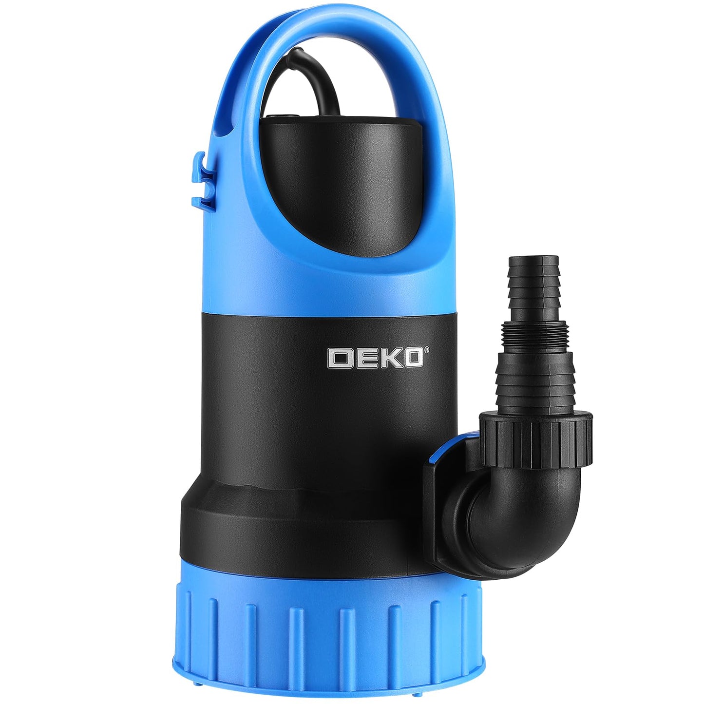 Sump Pump 1 HP Submersible Water Pump Thermoplastic Portable Utility Pump 4500 GPH High Flow Water Removal