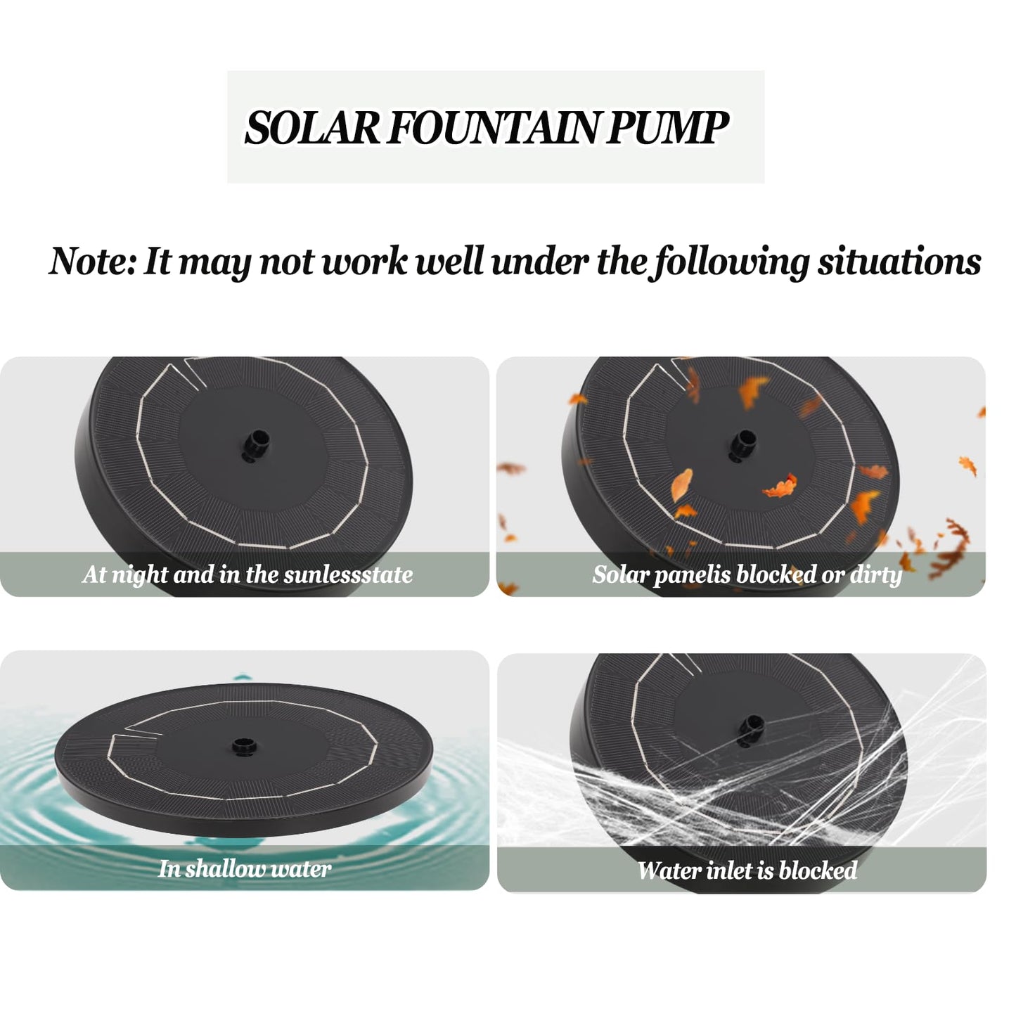 Feemiyo Solar Powered Bird Bath Fountains for Hummingbirds,Stable Stylish Design with 5-Prong Base Metal Stake Bird Baths Fountain for Lawn Patio Yard Garden (Grey)
