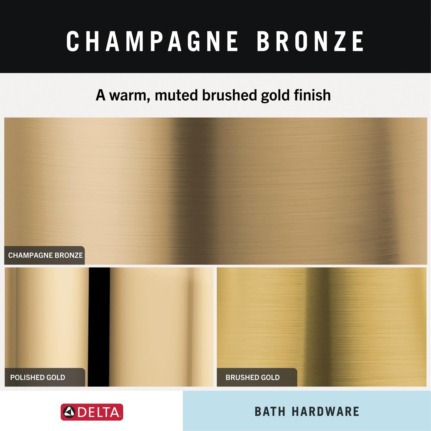 Delta Faucet 75950-CZ Trinsic Toilet Paper Holder 3.31 X 7.00 X 3.31 inches Champagne Bronze