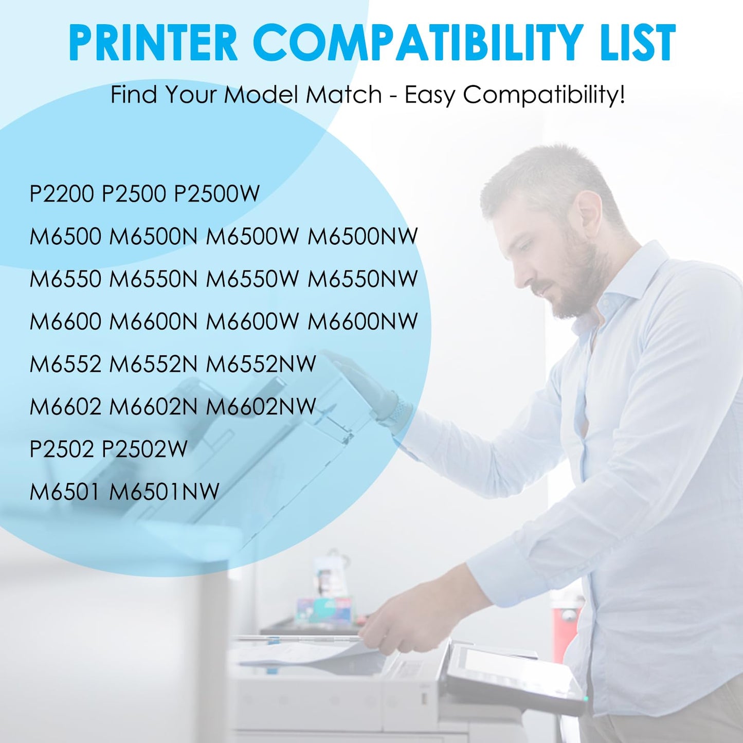 LeciRoba Compatible Toner Cartridge Replacement for Pantum PB-211 PB211 PB-211E PB211EV Black Toner Cartridge for Pantum P2502W P2500W P2200 M6500NW M6550NW M6552NW M6600NW M6602NW Printer (2-Pack)