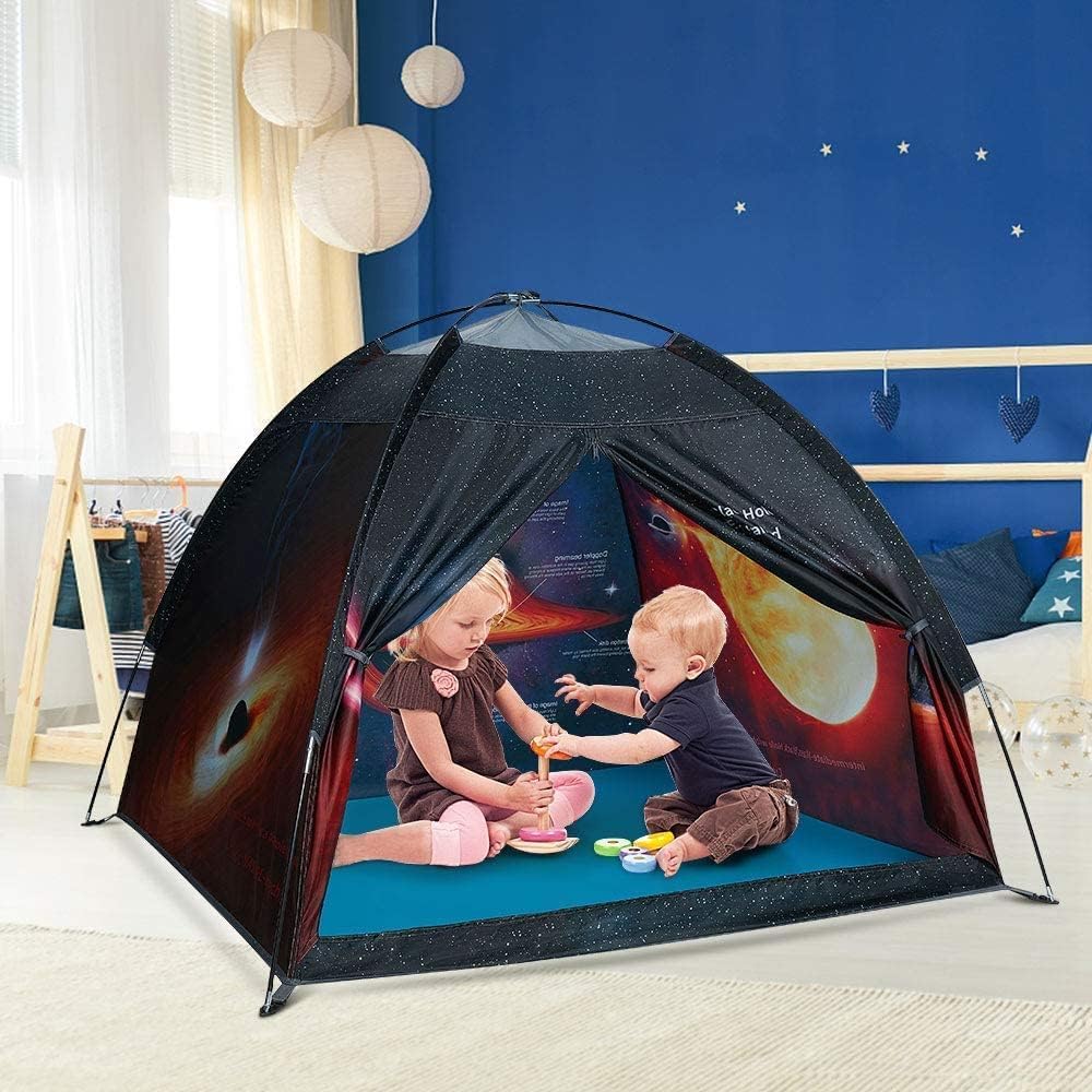 Mnagant Black Hole Play Tents - Space World Dome Tent Playhouse - Imaginative Play Popup Tent for Outdoor and Indoor Fun - Kids Astronaut Space Tent for Boys and Girls - 47" x 47" x 43"