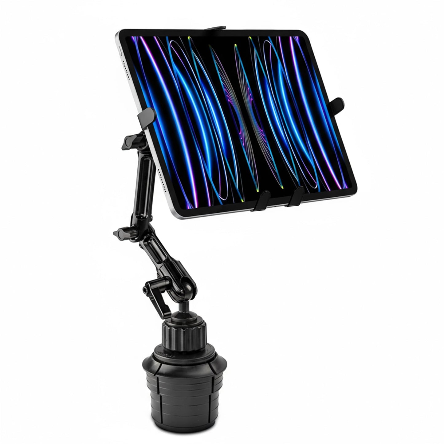 Mount-It! Premium Cup Holder Tablet Mount for Cars - Tablet ELD Mount - Heavy Duty Aluminum Tablet Mount for iPad 7, Galaxy Tab, & Fire Tablets (MI-7320)