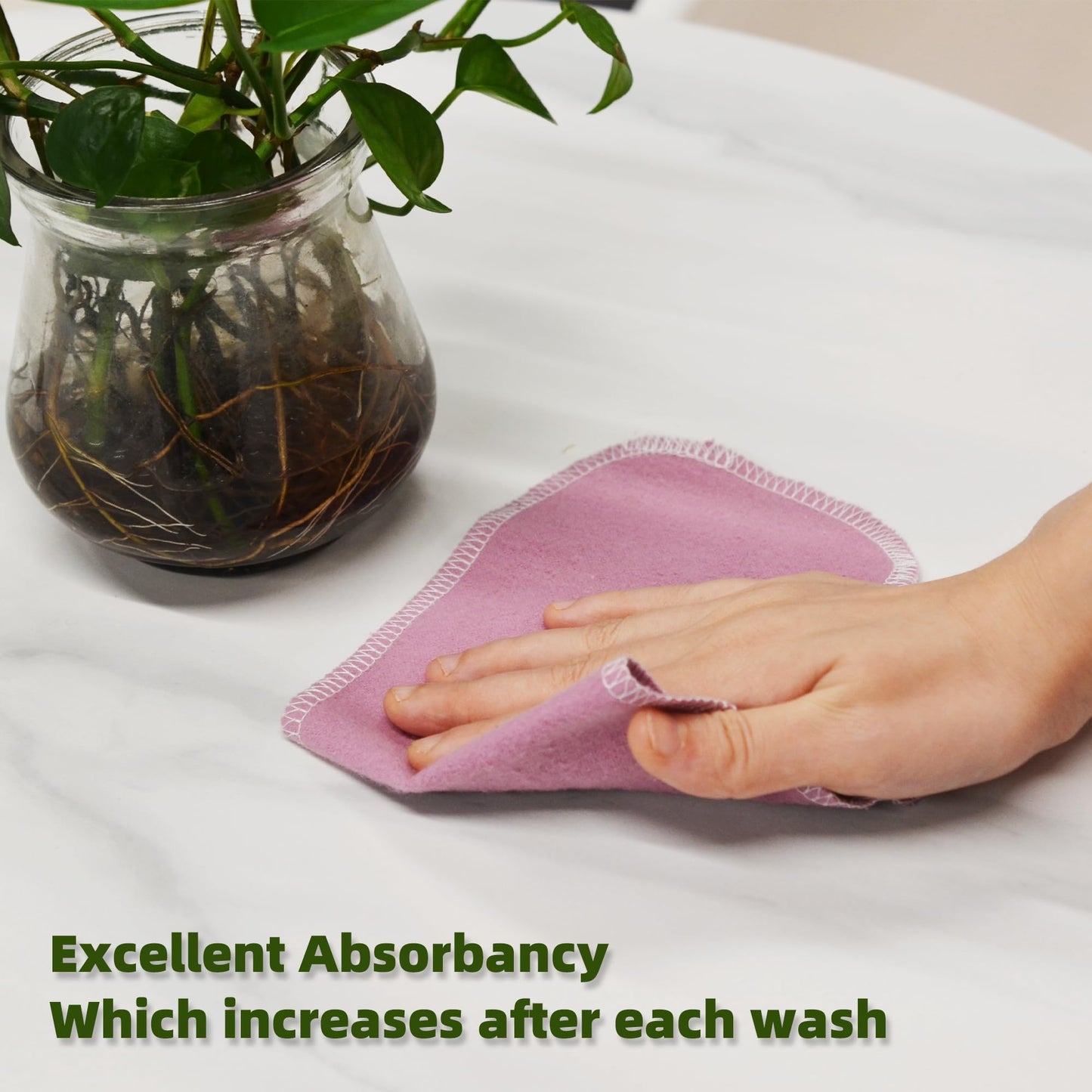 Chloven Reusable Toilet Paper - 48 Pack Eco Friendly Cloth Wipes - Super Soft, Absorbent Toilet Paper Cloth Washable Roll - Zero Waste Reusable Bidet Towels