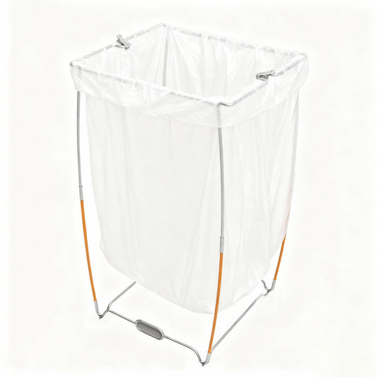 1pcs Metal Garbage Bag Holder, Collapsible Trash Bag Holder Frame Holds 30-45 Gallons, Multi-Use Outdoor Leaf Bag Holder for Camping, Party, Yard, Lawn Weeding