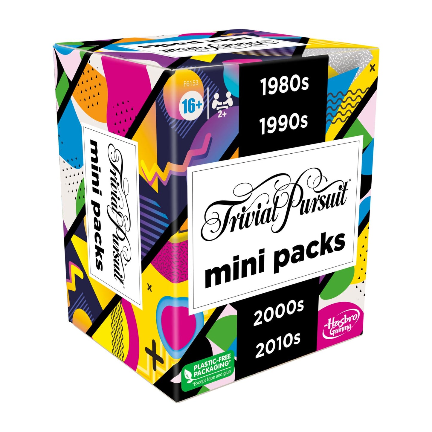 Hasbro Gaming Trivial Pursuit Mini Pack Multipack, Fun Quiz Questions for Adults and Teens Ages 16+ Includes 4 Games with 4 Decades