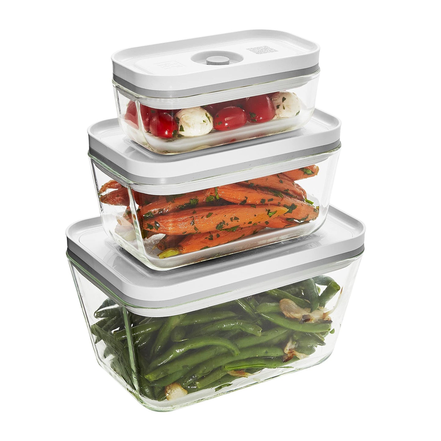 ZWILLING Fresh & Save 3-pc Glass Food Storage Container, Meal Prep Container, Assorted Sizes