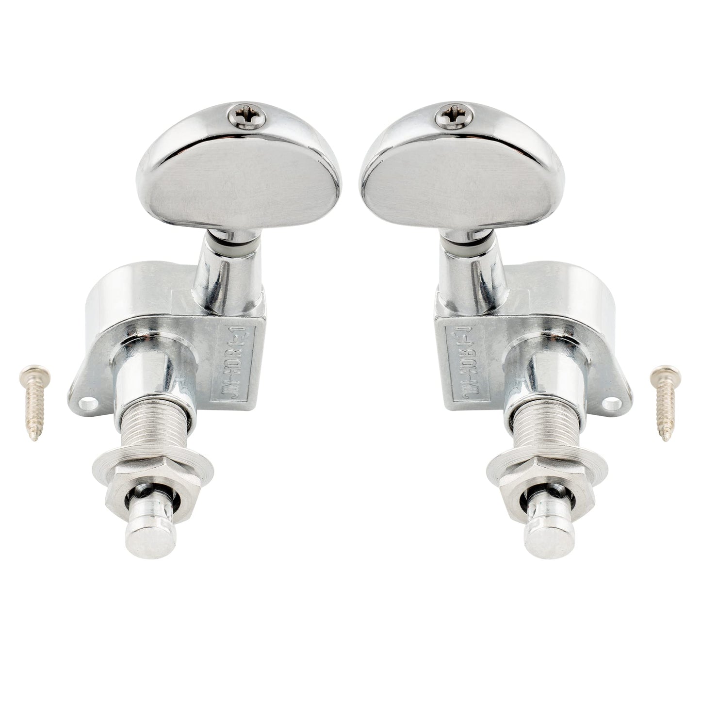 Wilkinson WJN03 3L3R EZ-Lok Guitar Tuners Machine Heads 1:19 Ratio Tuning Pegs Keys for Epiphone Les Paul SG Electric or Acoustic Guitar, Chrome