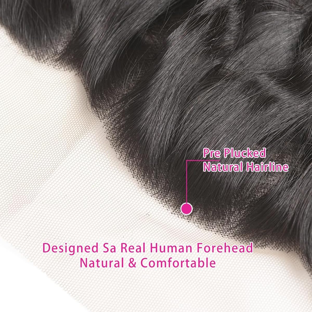 Lace Closure Deep Wave Human Hair 13x4 Ear to Ear HD Lace Frontal 180% Density Free Part Full Lace Frontal Brazilian Virgin hair (13x4 Deep Wave, 22 Inch)