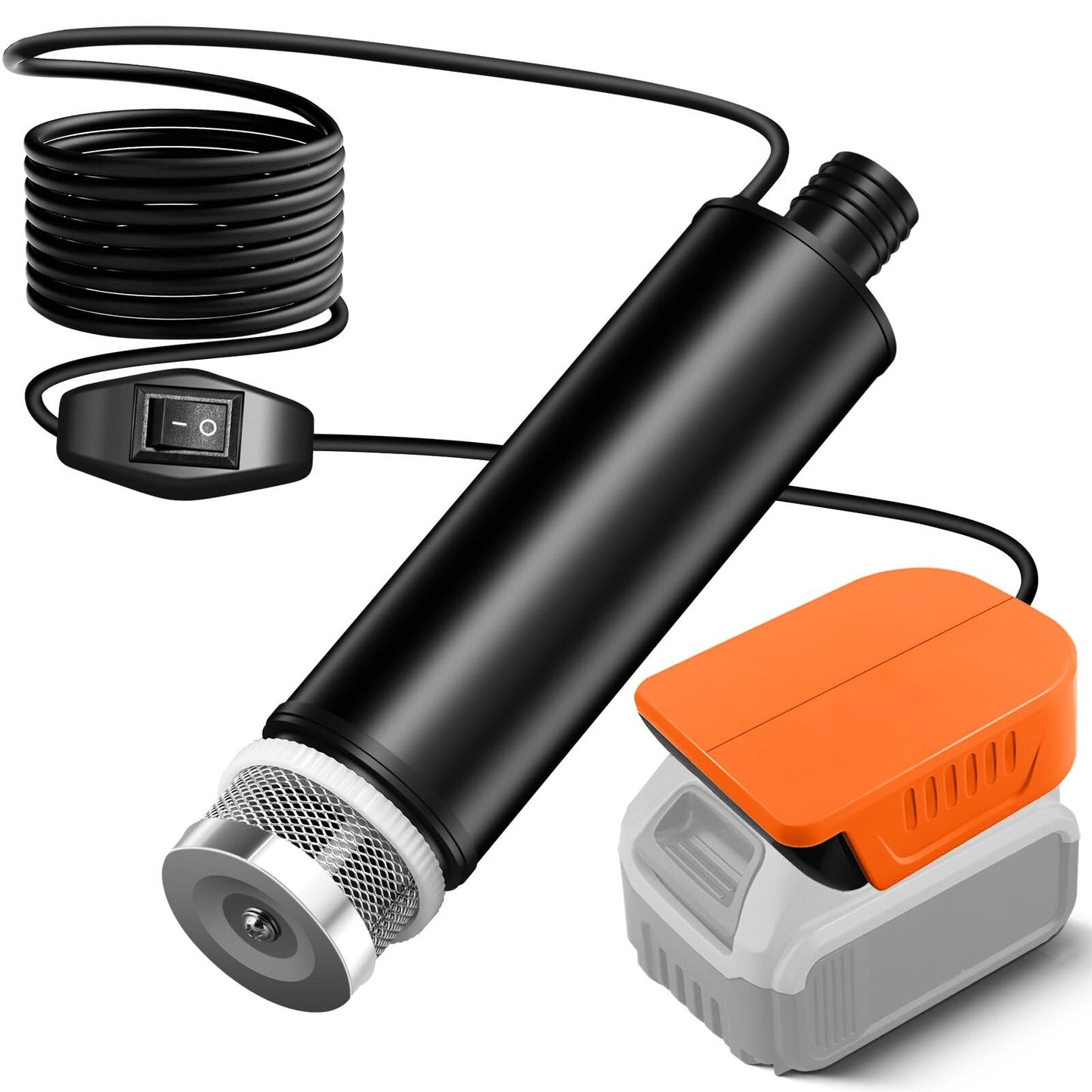 Cordless Submersible Water Pump for Dewalt 20V/60V Battery,635GPH Portable Transfer Water Pump for Camping Tub Garden RV Pond Draining Job Sites(No Battery)