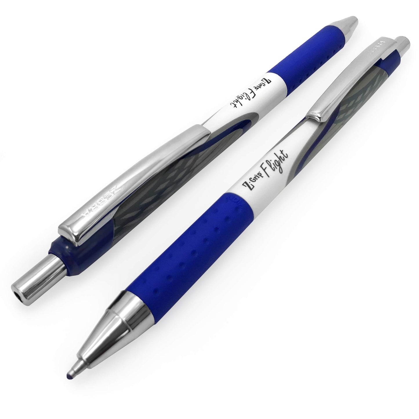Zebra - Classic Z-Grip Flight Ballpoint Pens - 1.2mm - Black and Blue Ink - Pack of 20