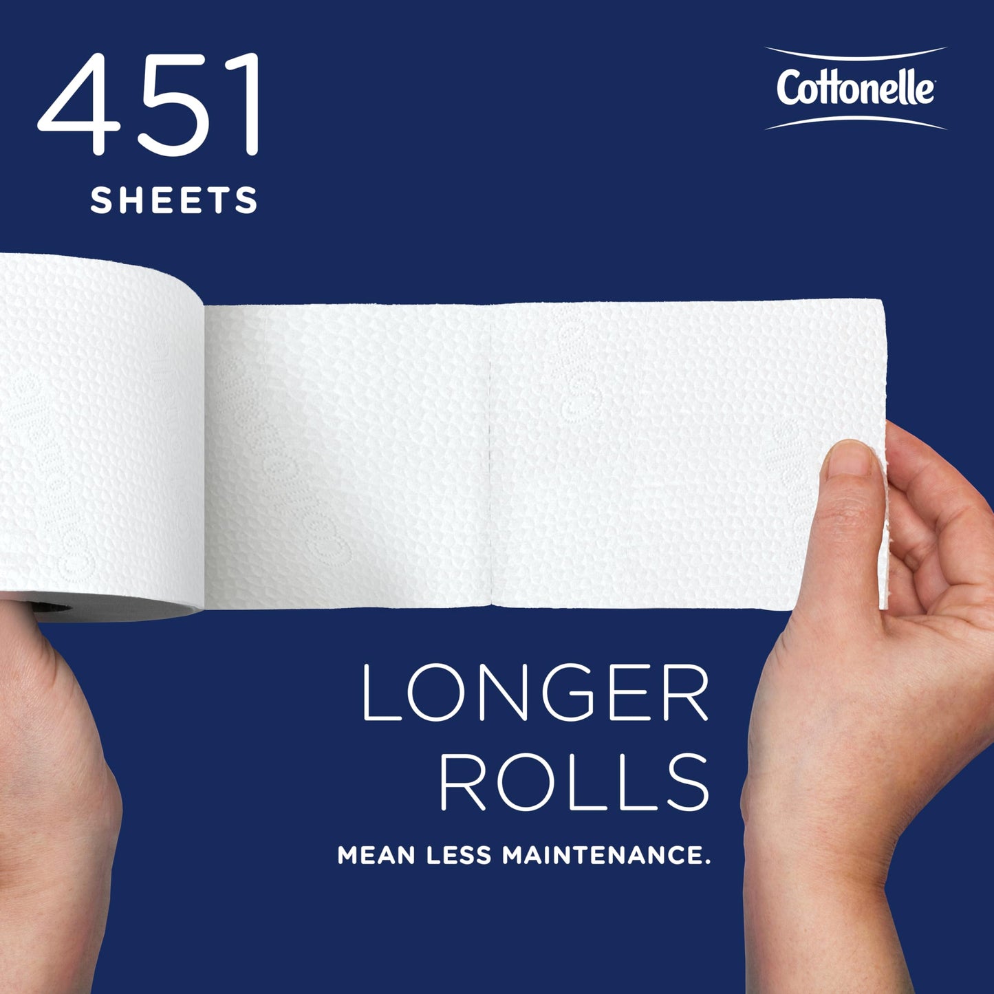 Cottonelle Professional Standard Roll Toilet Paper, Bulk (13135), 2-Ply, White, Compact for Easy Storage (20 Rolls of 451 Sheets, 9,020 Sheet Total)