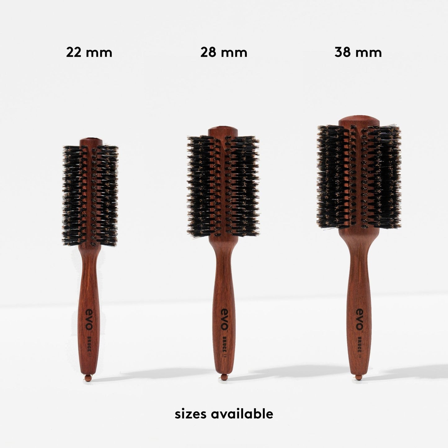 EVO Bruce Natural Bristle Radial Brush, 38