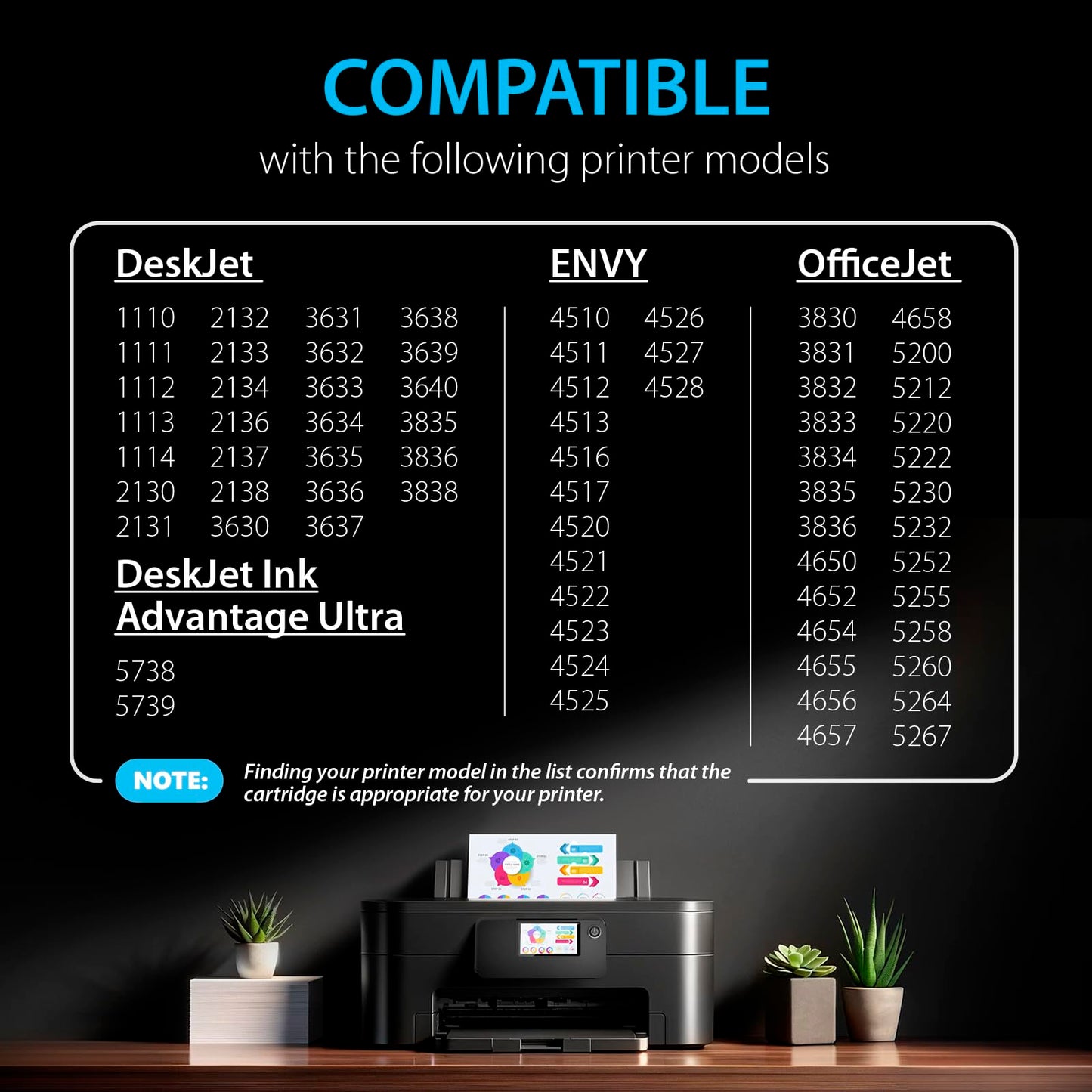 Smart Ink Remanufactured Ink Cartridges Replacement for HP 63 XL 63XL (Black & Color 2 Combo Pack) for Envy 4520 4522 4516 OfficeJet 3833 3830 4650 3836 5255 5200 DeskJet 3630 3632 3836 3634 Printer