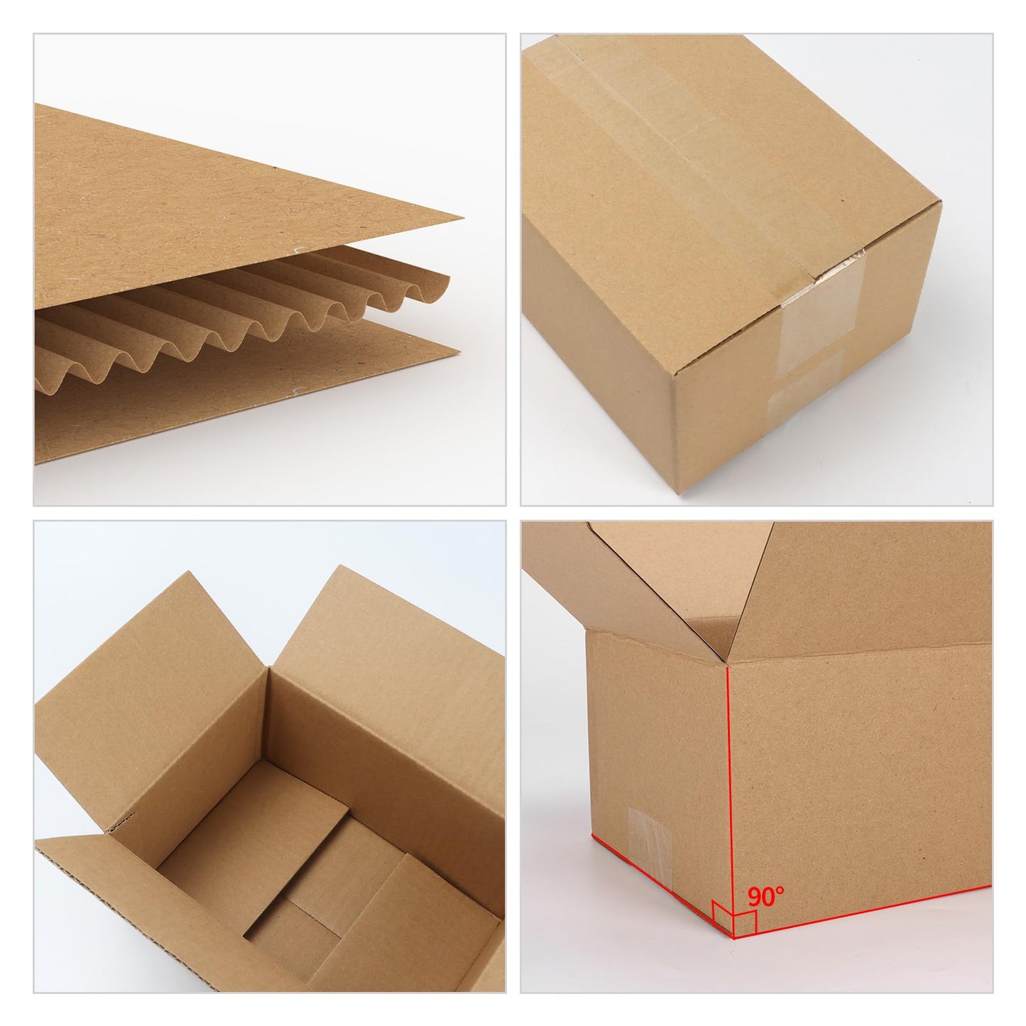 Schliersee 12x9x4 Shipping Boxes Set of 40, Brown Kraft Corrugated Cardboard Small Boxes Mailers for Packaging(30.5x22.86x10.1cm)