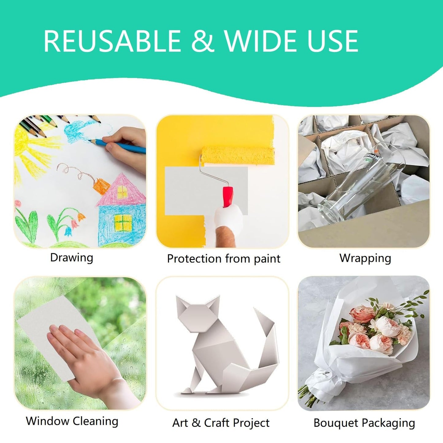 200 Sheets Large Moving Paper Packing Sheets 24x36 Inch Newsprint Paper for Packaging Moving Shipping Supplies, Wrapping Fragile Items, Pet Cage Liners