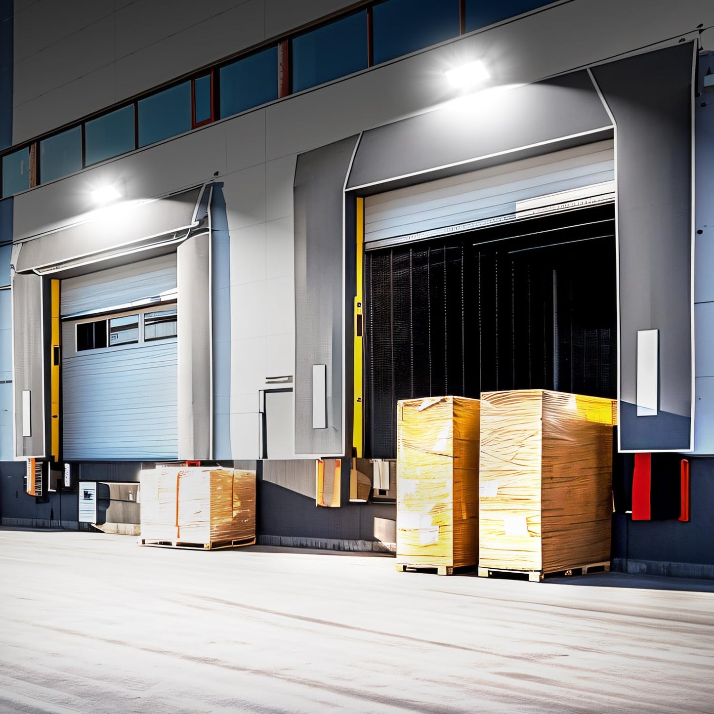 BIRITALO LED Wall Pack Light 120W 18000LM 150LM/W LED Security Flood Commercial and Industrial Outdoor Wall Mount Light 110V-277V IP65 Waterproof WallPack Buildings Lighting for Garages Barn Yard