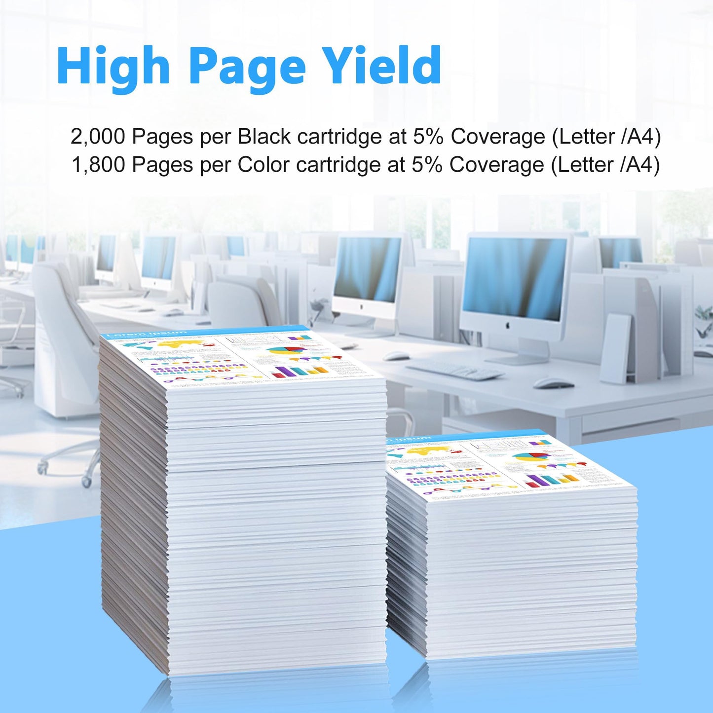 with Chip LCL Compatible Toner Cartridge Replacement for HP 210A W2100A for Color Pro 4201dn 4201dw MFP 4301dw 4301fdn 4301fdw Printer(1-Pack Black)