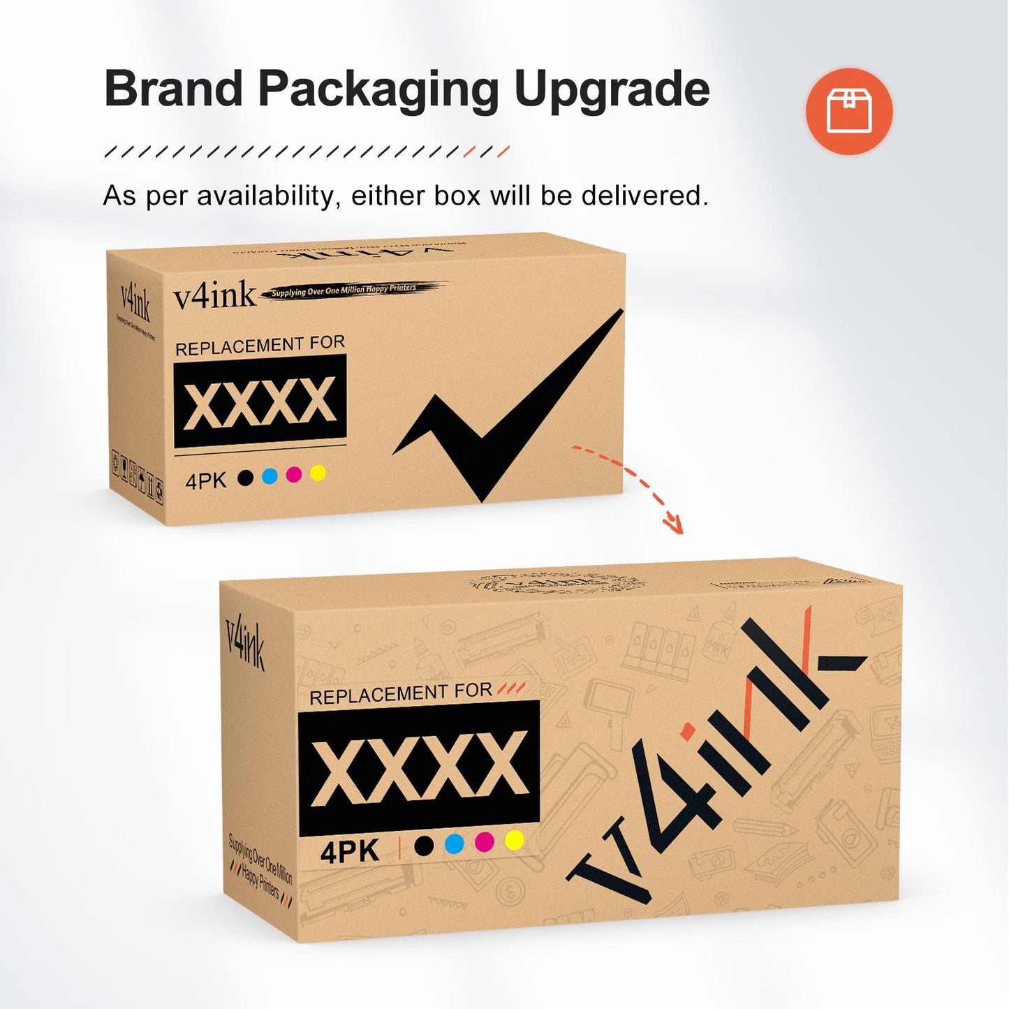 v4ink DR820 Compatible Drum Replacement for Brother DR820 DR-820 Drum Unit use with HL-L6200DW L6200DWT L5100DN L5200DWT L5200DW L6300DW MFC-L5900DW L6700DW L5800DW L5700DW DCP-L5500DN Printer 2 Packs