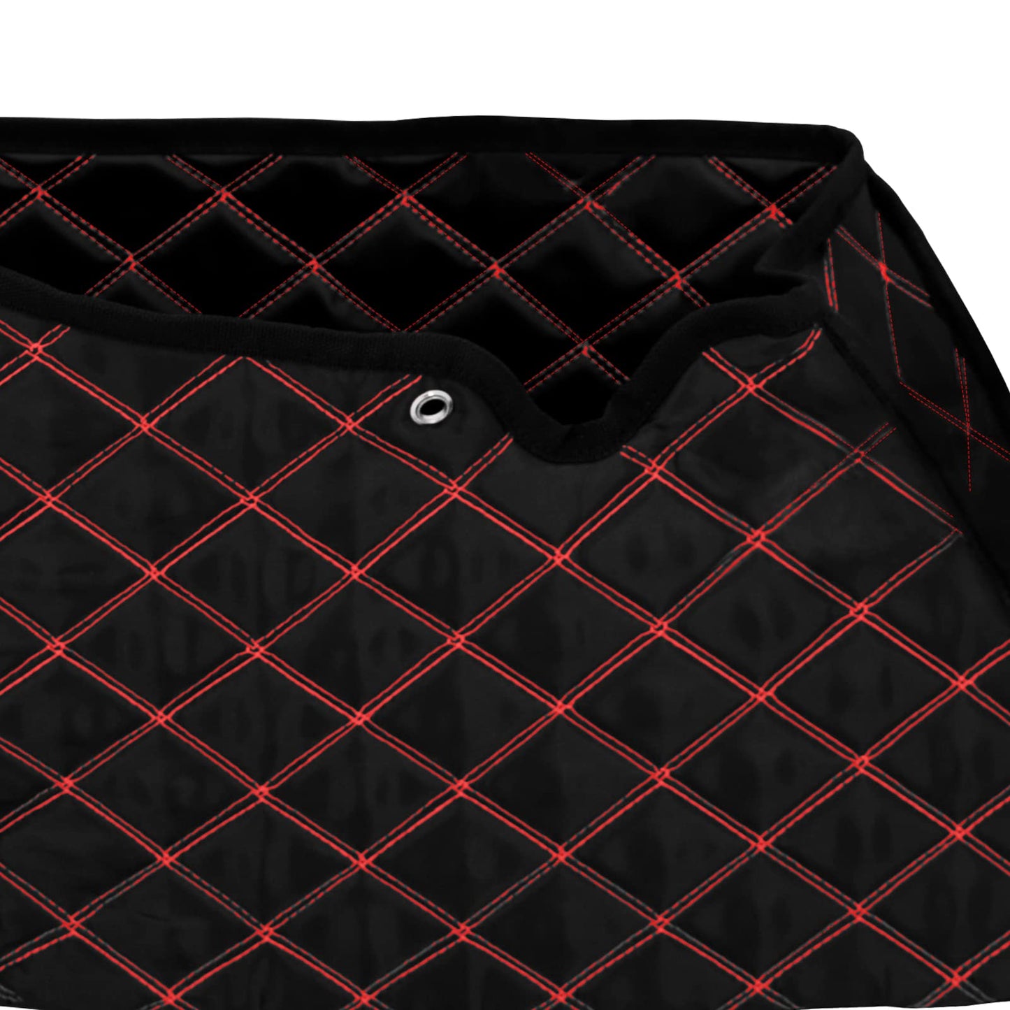 HDBUBALUS Stretched Saddlebag Liners Inserts Compatible with Harley 2014-2023 1 Pair (Red Stitching, for 4'' Saddlebag)