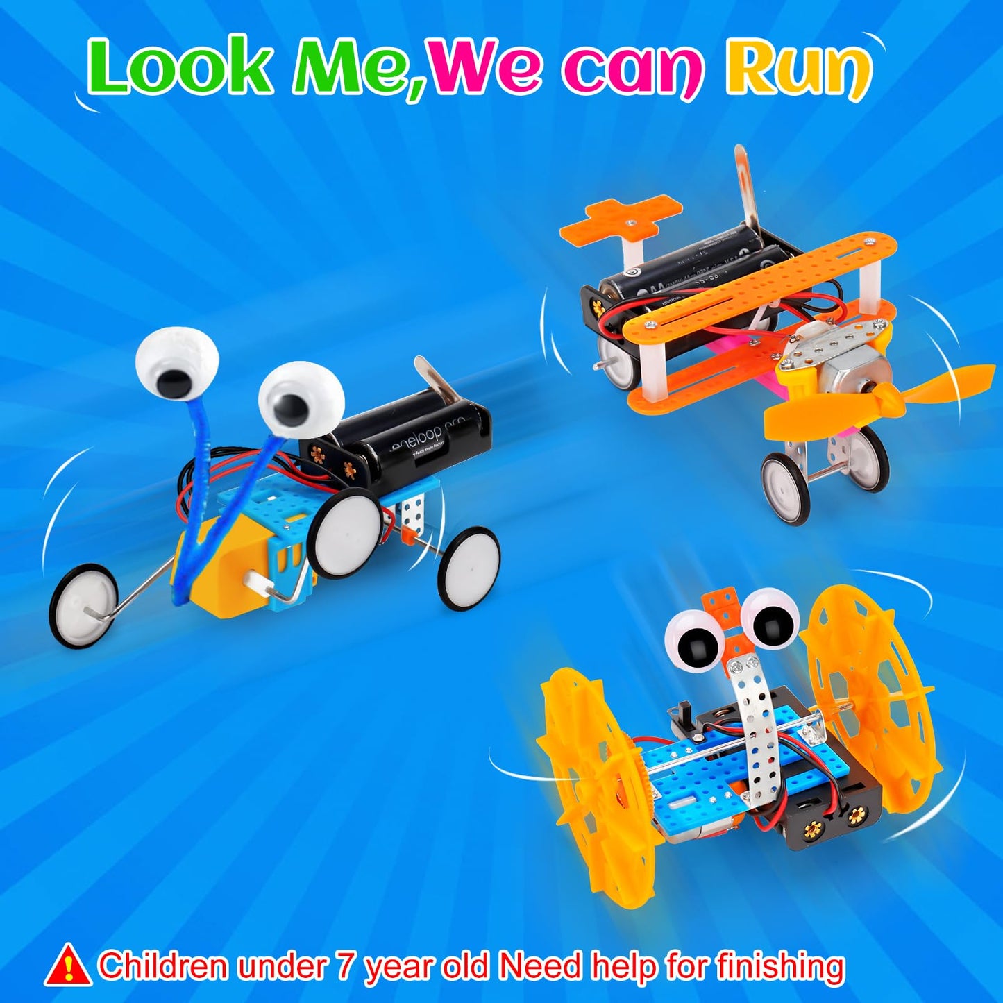 Science Kits for Kids 8-10, STEM Robotics Kit Toys for Kids 6-8 8-12, Craft for Kids Electronic Science Experiments Engineering Building Kits Birthday Gifts for 6 7 8 9 10 11 12 Year Old Boys Girls