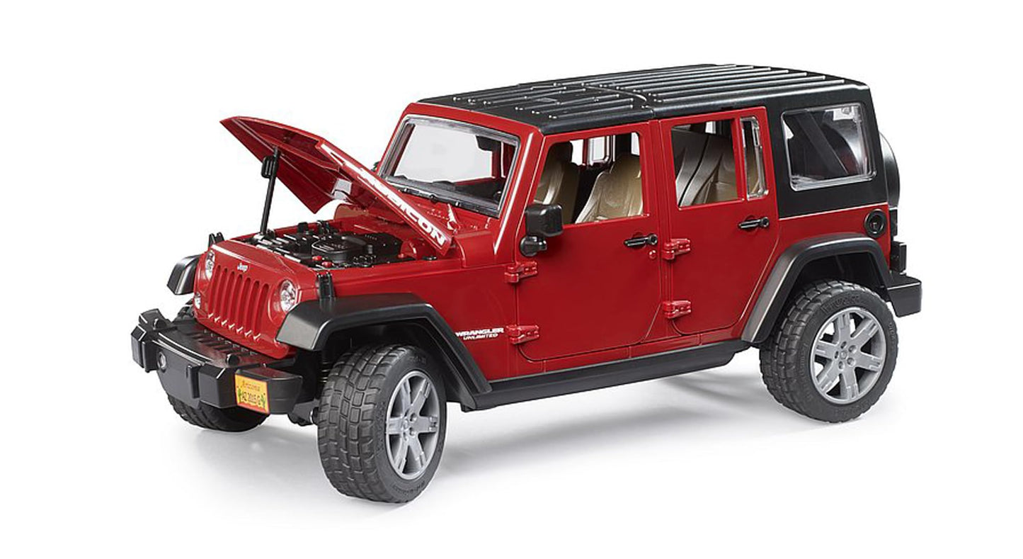 Bruder 02525 Jeep Wrangler Unlimited Rubicon, Red