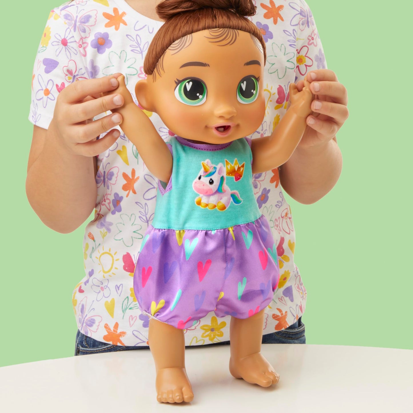 Baby Alive Baby Grows Up, Sophia Sparkle, Milestones and Baby's First Tooth, Interactive Doll for Girls and Boys Ages 3+