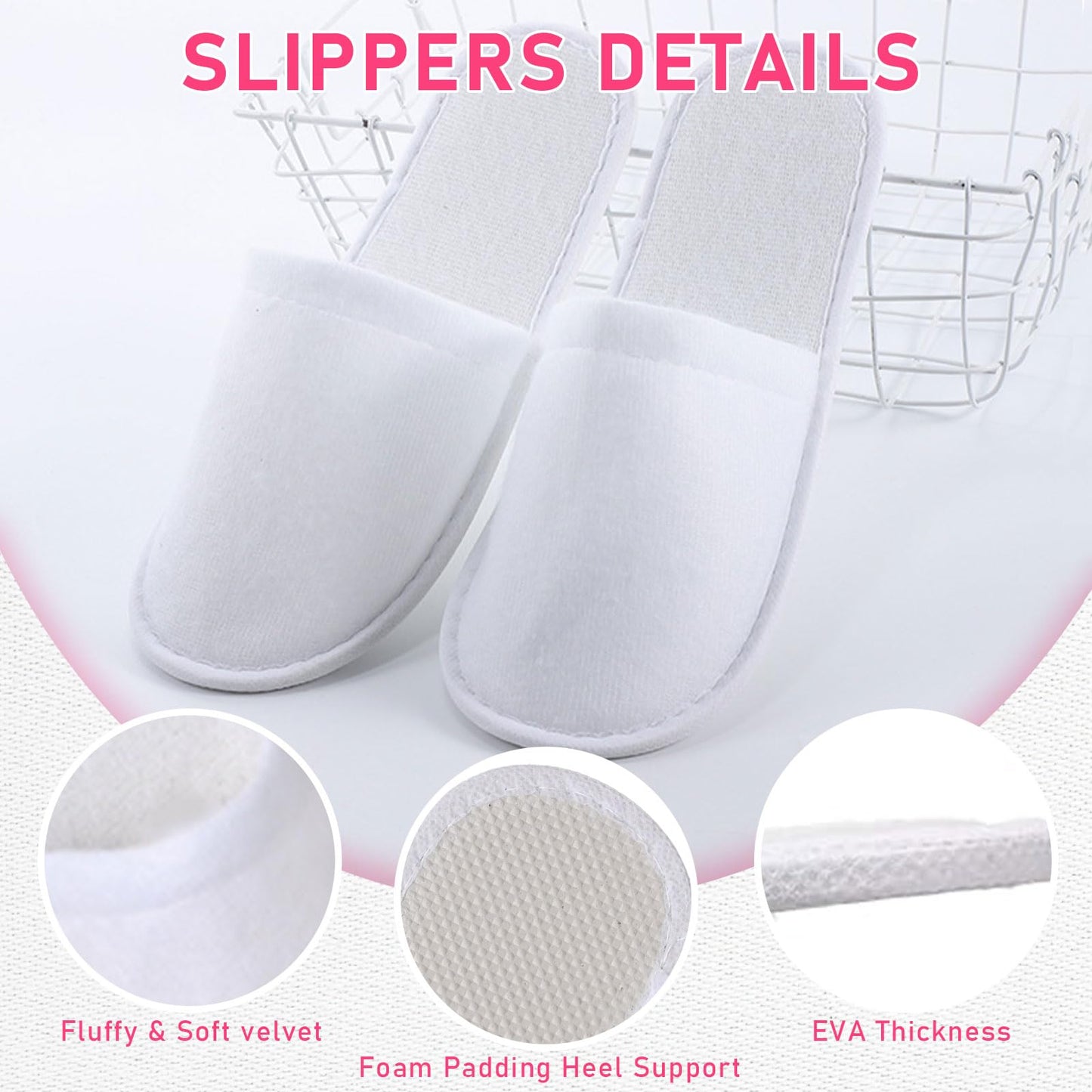 18 Pcs Spa Party Supplies for Girls 6 Satin Kimono Robe 6 Sleeping Eye Mask 6 Disposable Slippers for Flower Girl Kid Salon Pedicure Wedding Birthday Favors Washing Shower (Size 10, Pink)