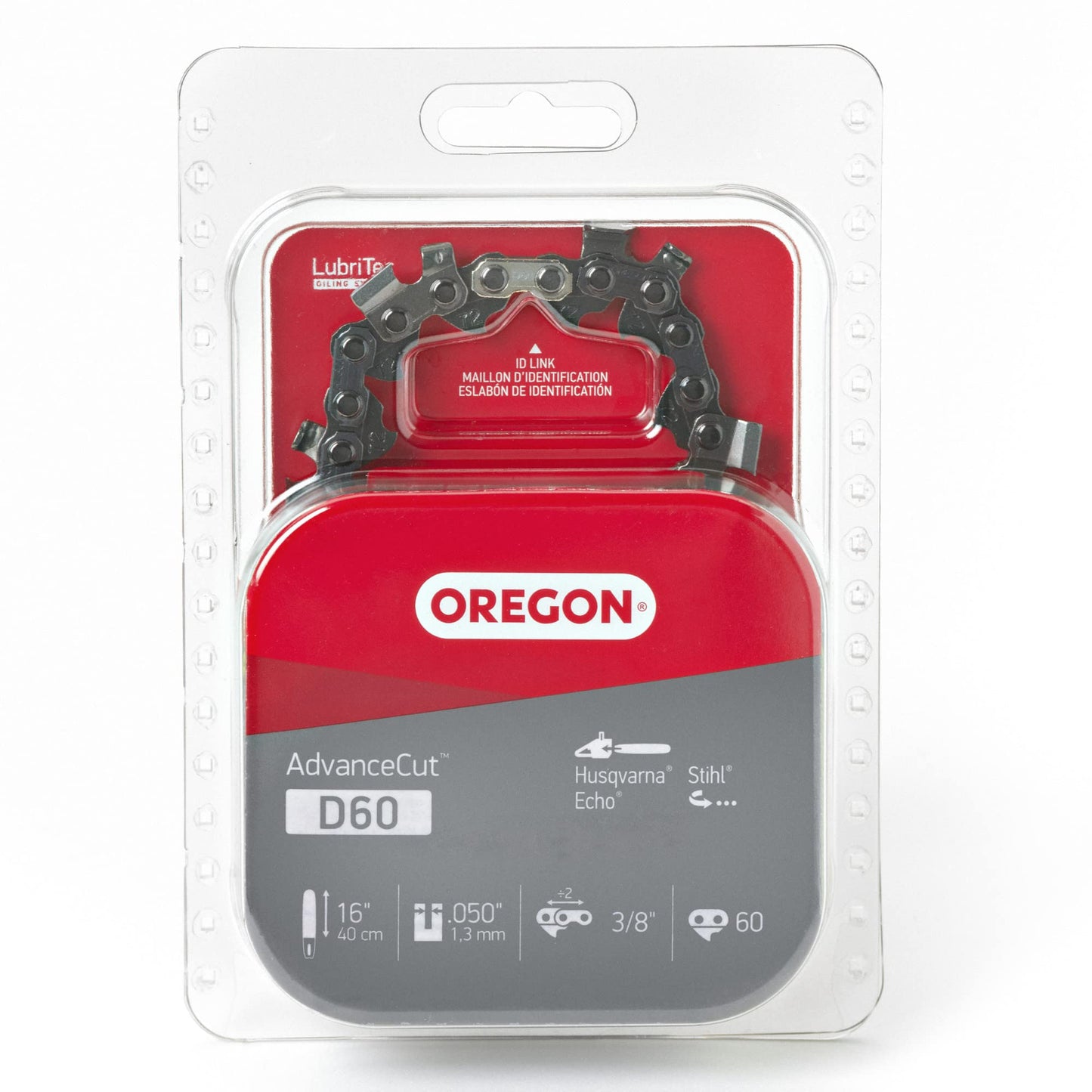 Oregon D60 16-Inch AdvanceCut Chainsaw Chain - Fits Husqvarna, Echo and More