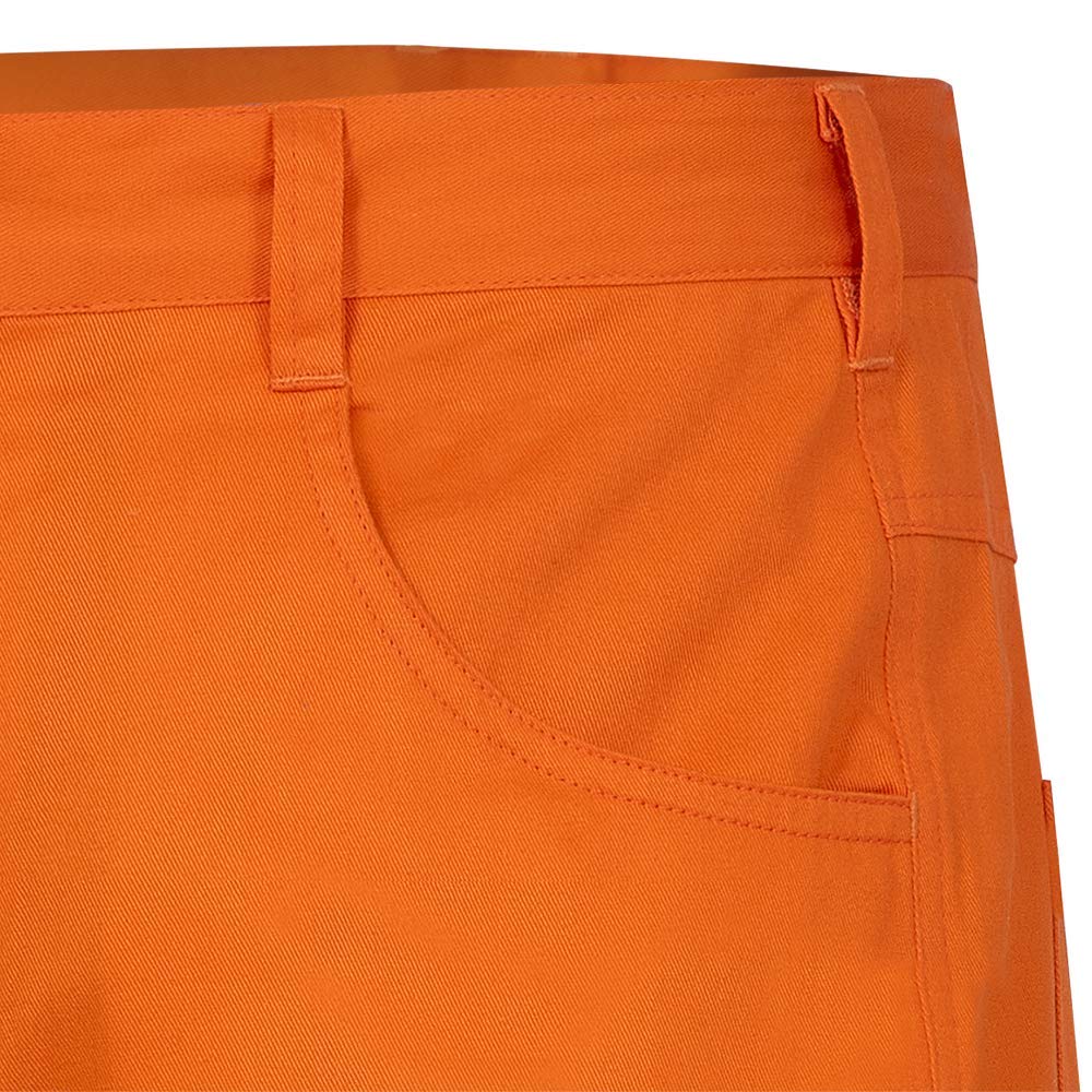 Pioneer 100% Cotton Lightweight High Visibility Work Safety Pants, Ultra-Cool, Orange, 36x32, V2120610-36x32