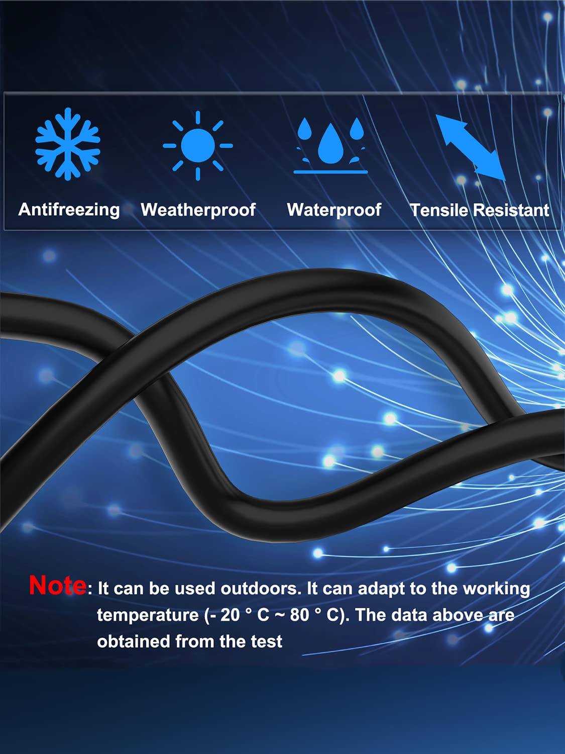 Cat 8 Ethernet Cable 200ft Shielded, Indoor&Outdoor, Heavy Duty High Speed Direct Burial 26AWG Cat8 Network Wire, 40Gbps 2000Mhz SFTP Patch Cord, in Wall&Weatherproof RJ45 Cable for Router/Modem/Xbox