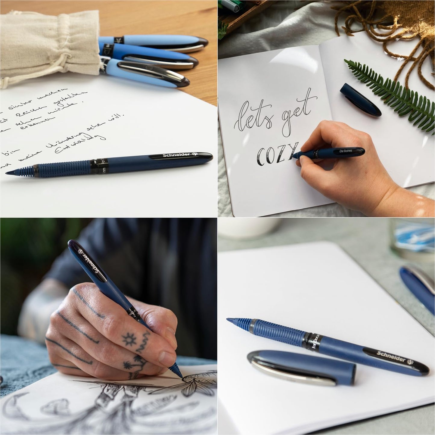 Schneider Pen, One Business, 0.6 mm, Pack of 10, Blue (183003)